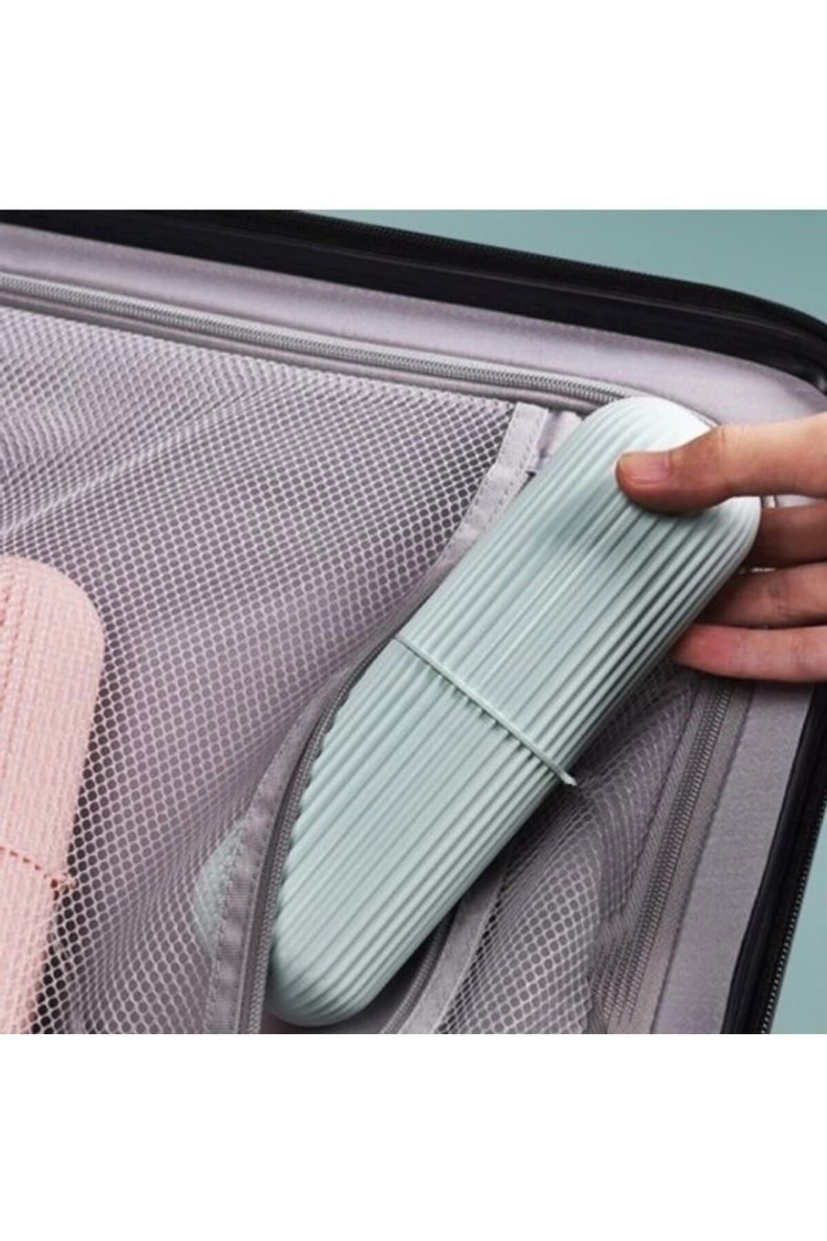 Seyahat Saklama Kabı Diş Fırçalık Organizer Banyo Kutusu Çok Amaç