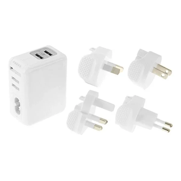 Seyahat Şarj Adaptörü & Lightning/Micro USB Kablo Seti - 150 Ülke Uyumlu