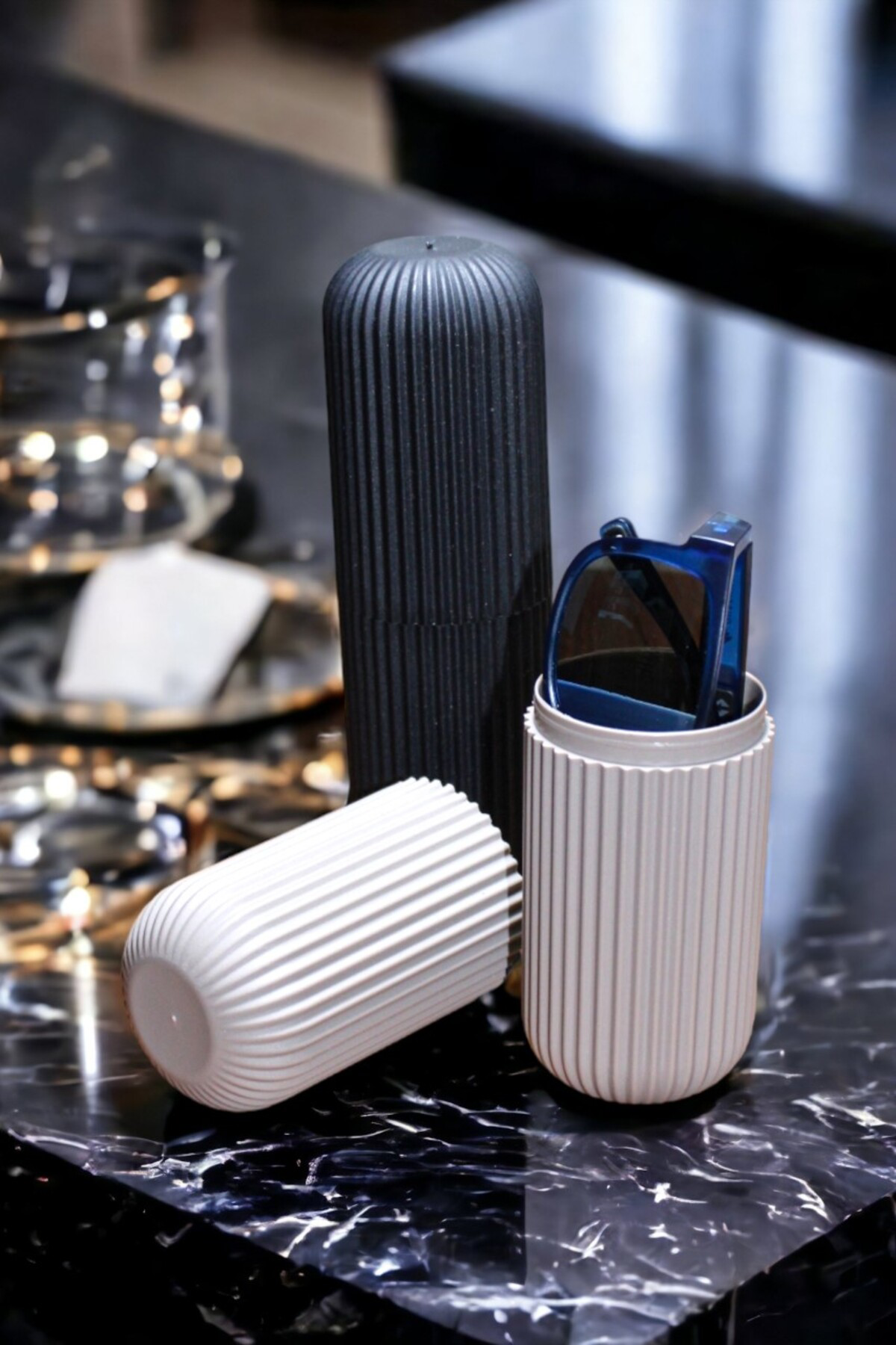 Seyahat Tipi Aksesuar Taşıma Kabı Gözlük Diş Macunu Saklama Kutus