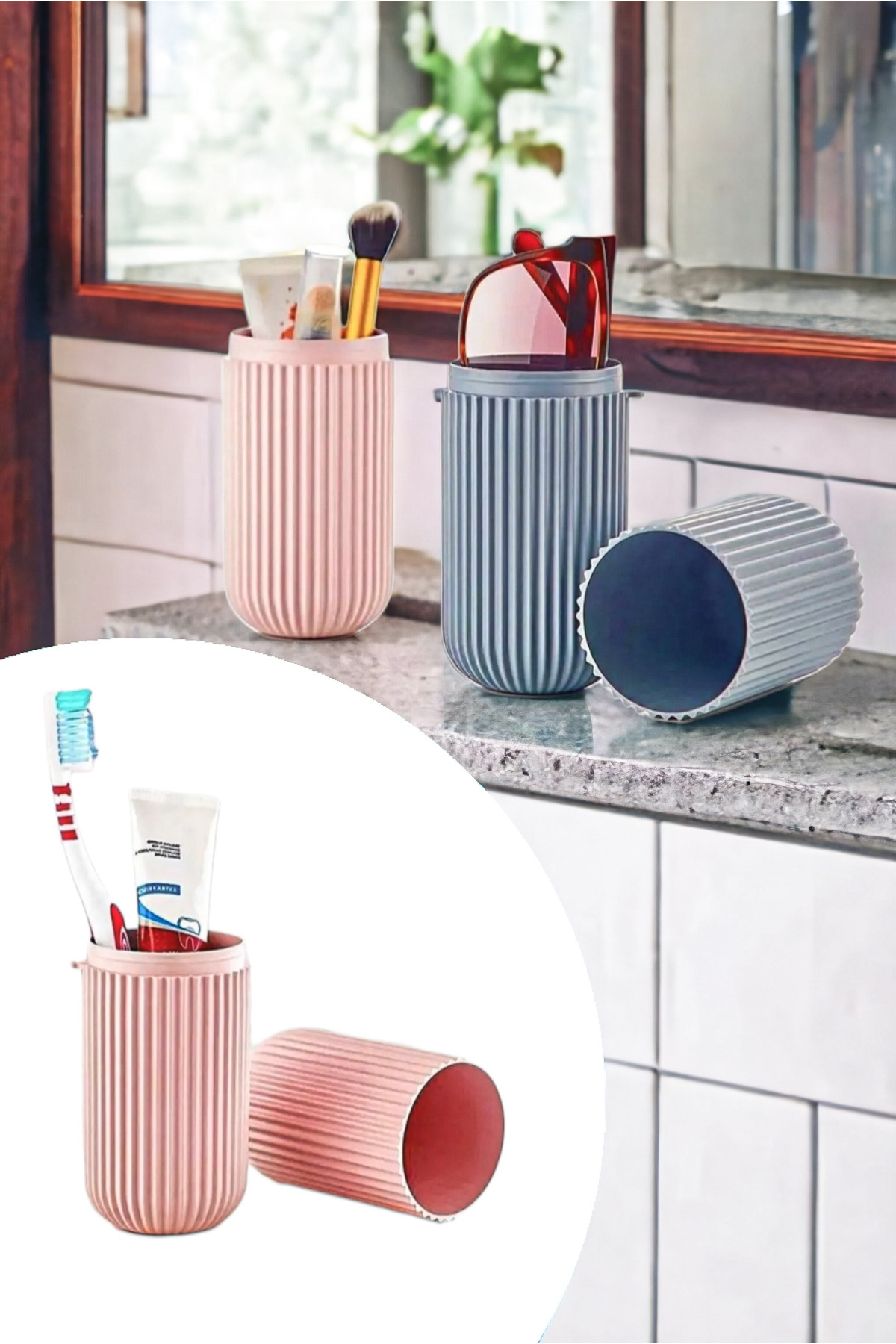 Seyahat Tipi Aksesuar Taşıma Kabı Gözlük Diş Macunu Saklama Kutus