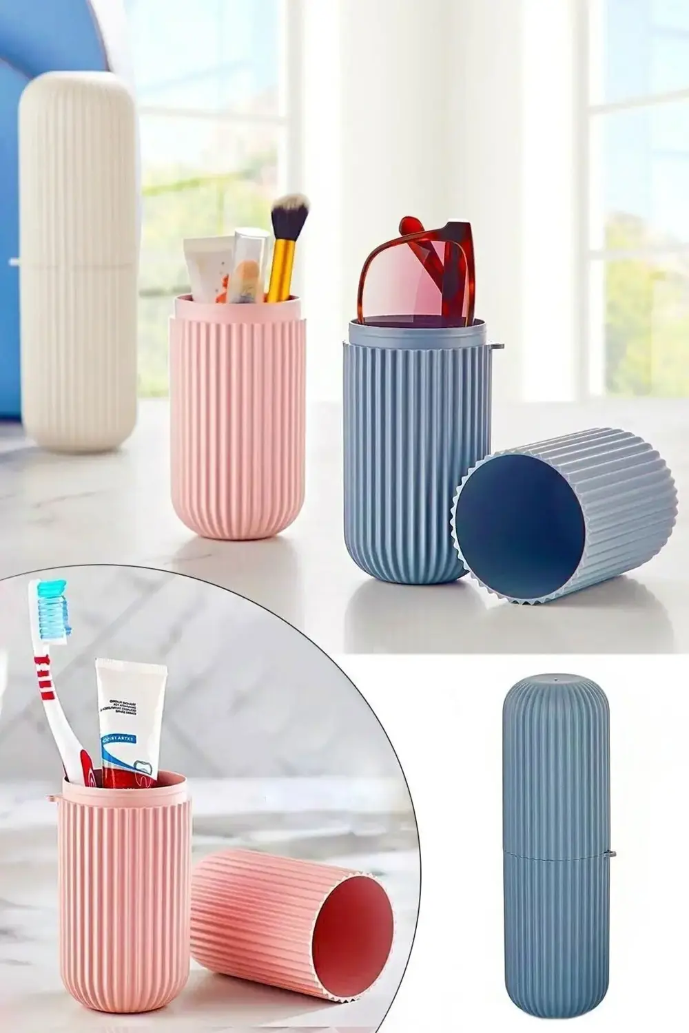 Seyahat Tipi Aksesuar Taşıma Kabı Gözlük Diş Macunu Saklama Kutus