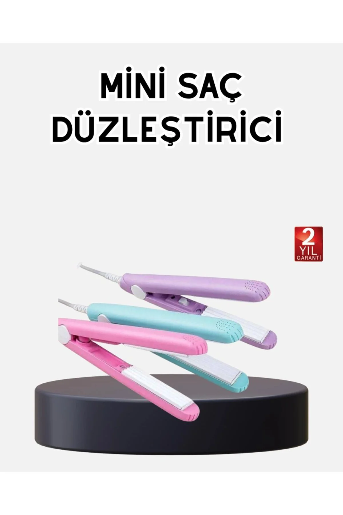 Seyahat Tipi Mini Saç Düzleştirici – Seramik Kaplama, Hızlı Isınma, Kompakt Tasarım