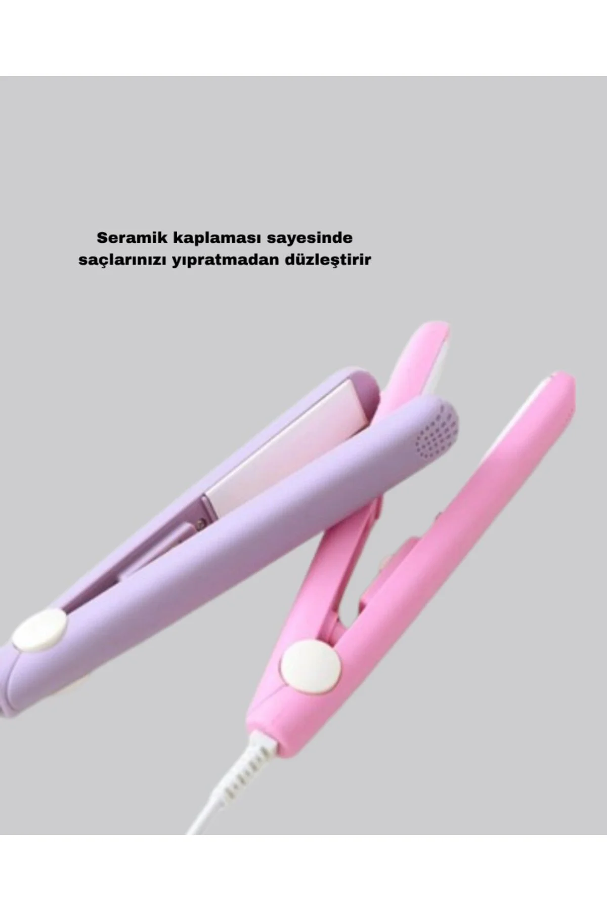 Seyahat Tipi Mini Saç Düzleştirici – Seramik Kaplama, Hızlı Isınma, Kompakt Tasarım