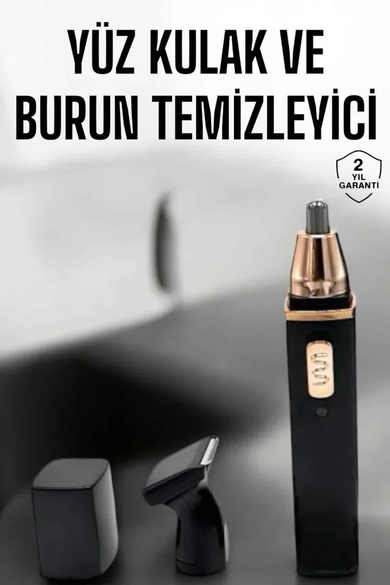 Seyahat Tipi Mini Taşınabilir Siyah Burun Kulak Yanak Kıl ve Tüy Temizleme Makinesi - Lisinya