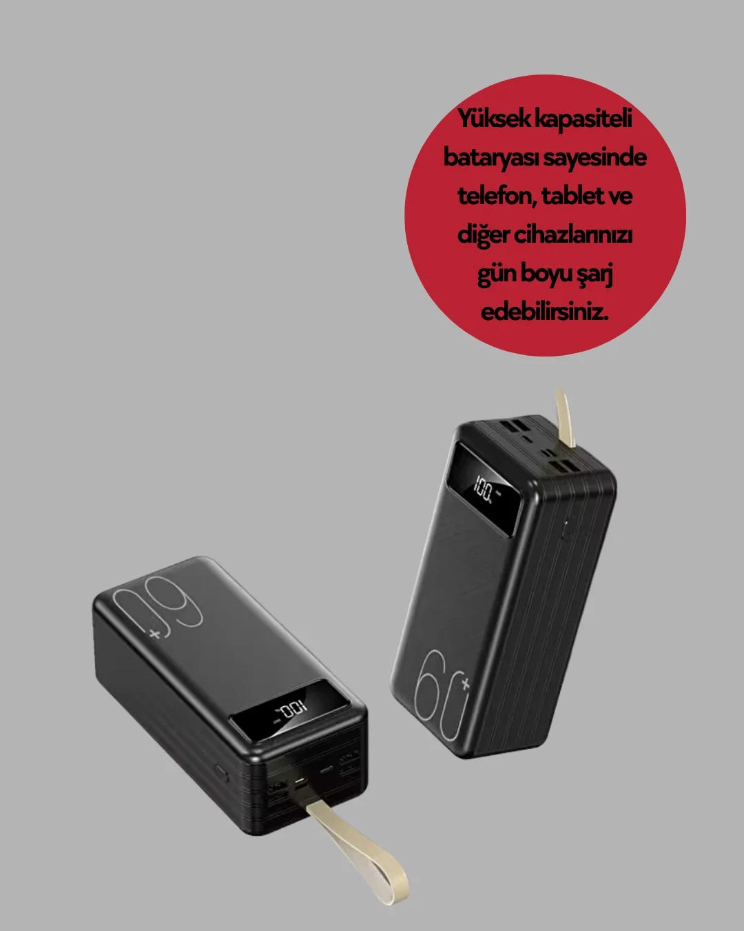 Seyahat ve Kamp İçin Portatif Güç Kaynağı Powerbank Yeni Nesil