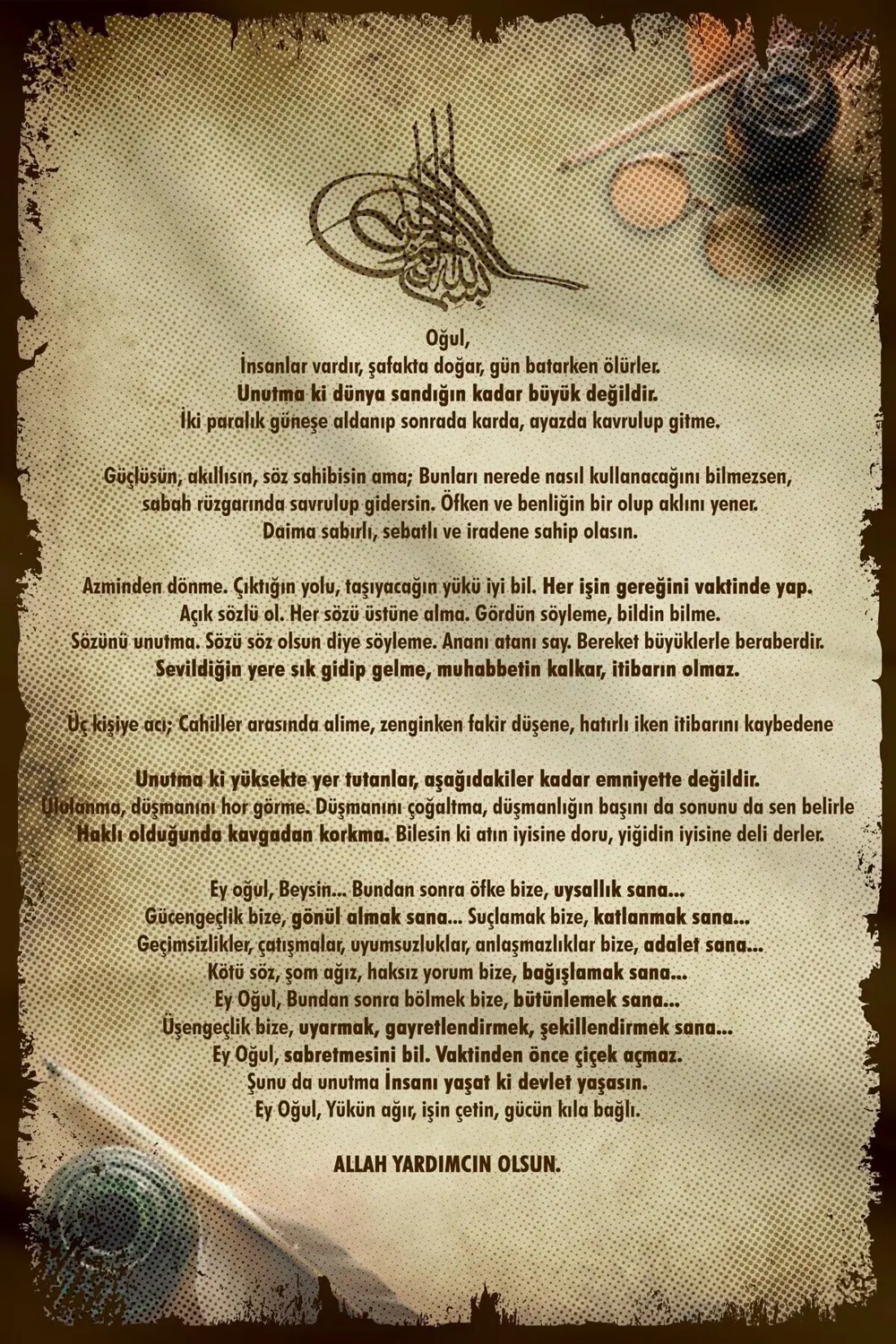 Şeyh Edebâli'nin Osman Gazi'ye Nasihatı