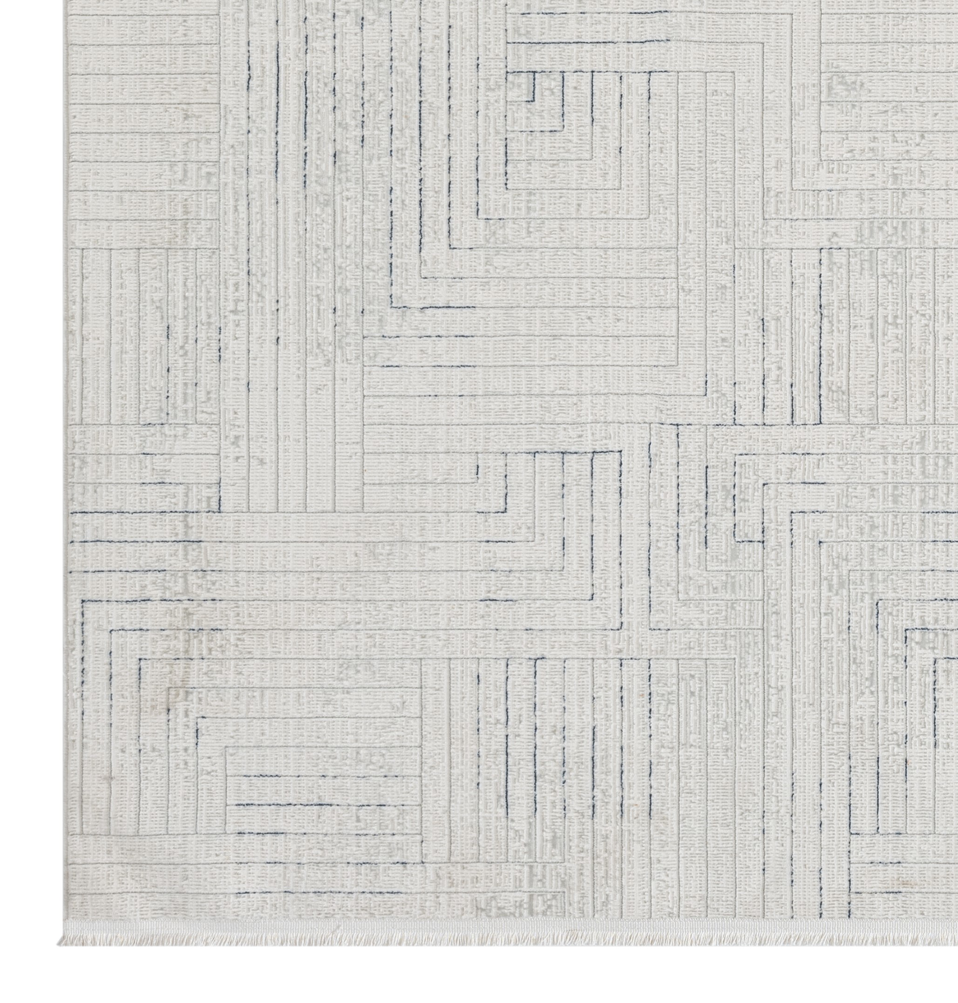 Seyran Mısra Koleksiyonu Modern Desenli Halı 5004 Mavi