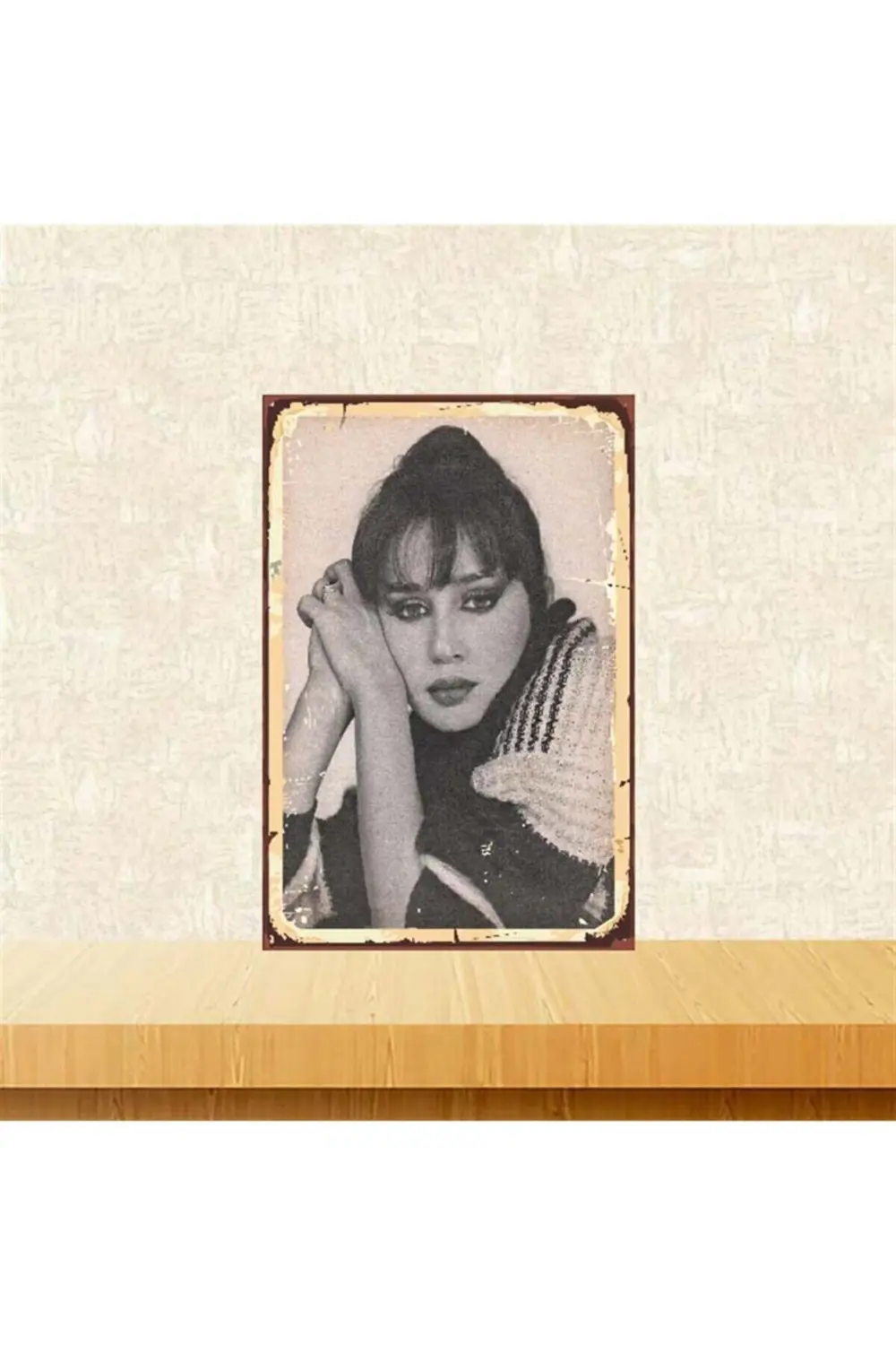 Sezen Aksu 20-30 Cm Retro Ahşap Poster Tkfx3881