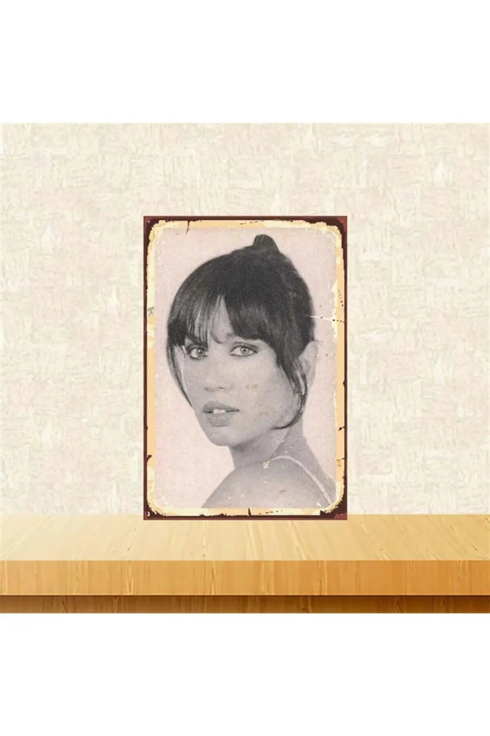 Sezen Aksu 20-30 cm Retro Ahşap Poster Tkfx3888