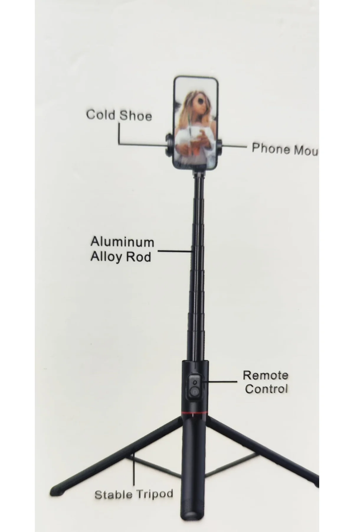 SF-13 1.84 Metre Uzayan Tripod Selfie Çubuğu Bluetooth Kumandalı