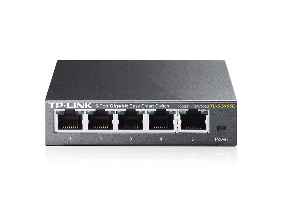 Tp-Link Sg105e 5 Port 10/100/1000 Easy Smart Switch