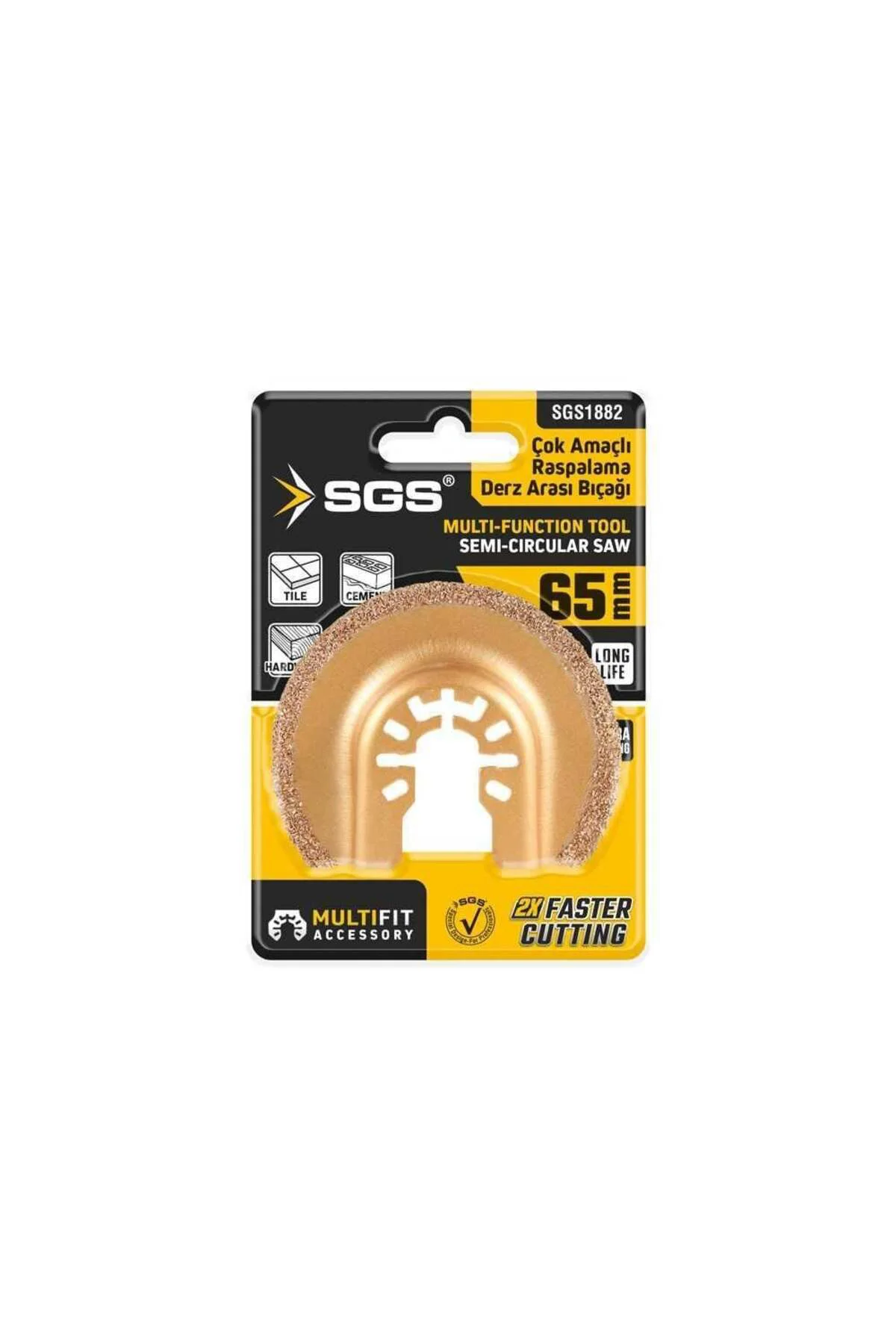 SGS 1882 Derz Arası Raspalama Bıçağı 65 mm Karbür