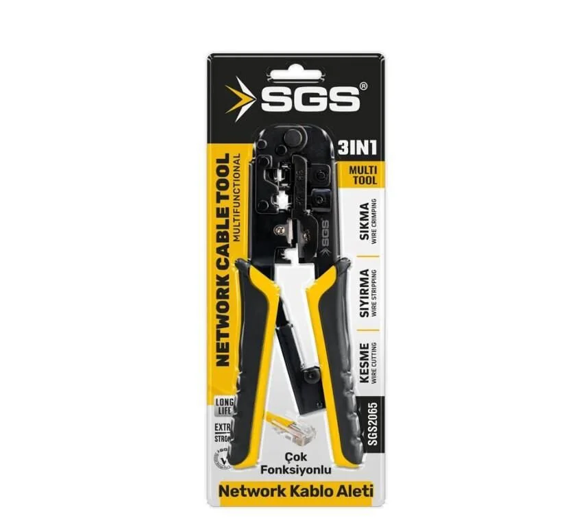 SGS 2065 Network Kablo Pensesi 3 İn 1 - RJ45 RJ11 RJ12 Uyumlu SGS 2065 Network Kablo Pensesi 3 İn 1 - RJ45 RJ11 RJ12 Uyumlu