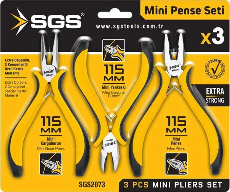 SGS 2073 Mini Pense Seti 3 Parça