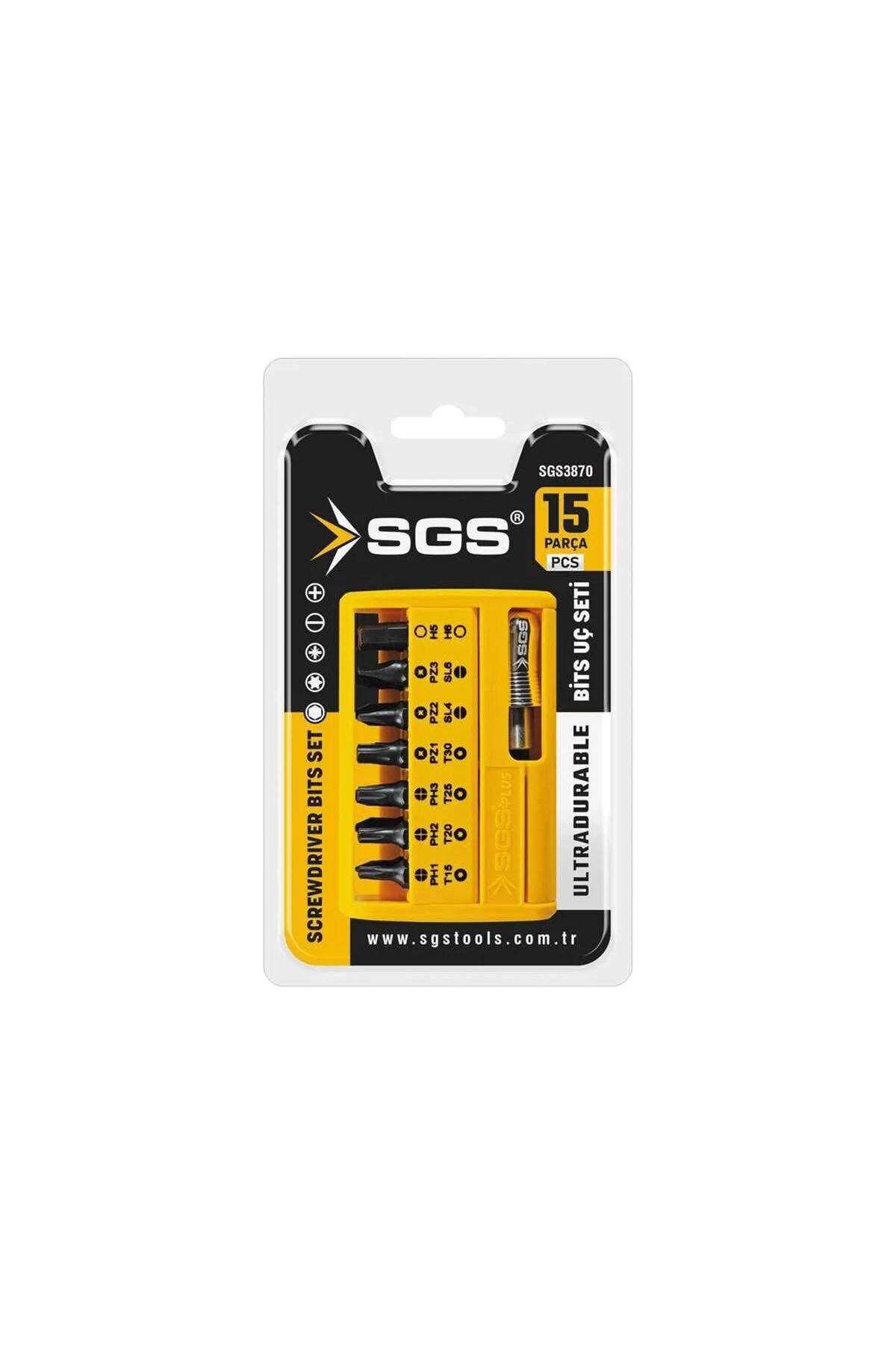 Sgs 3870 Bits Uç Seti 15 Parça