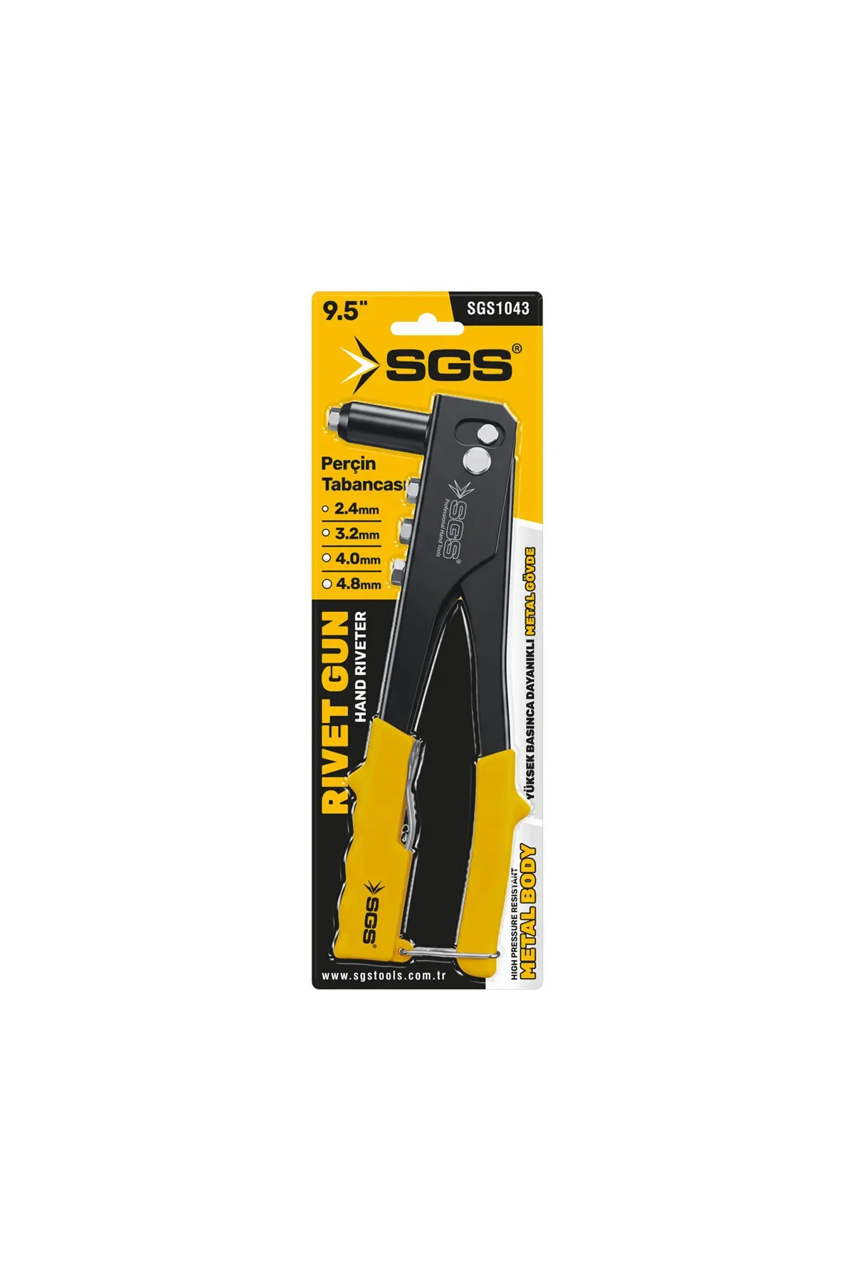 SGS1043 PERÇİN TABANCASI SETİ PERÇİN MAKİNESİ 30 YEDEK PERÇİNLİ