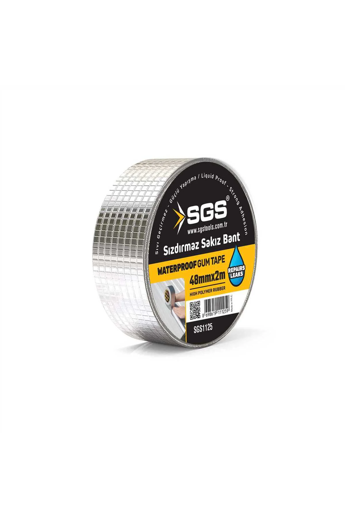 SGS1125 48mmx2Mt Dış Cephe Su Geçirmez Sakız Bant Sızıntı Çamur B