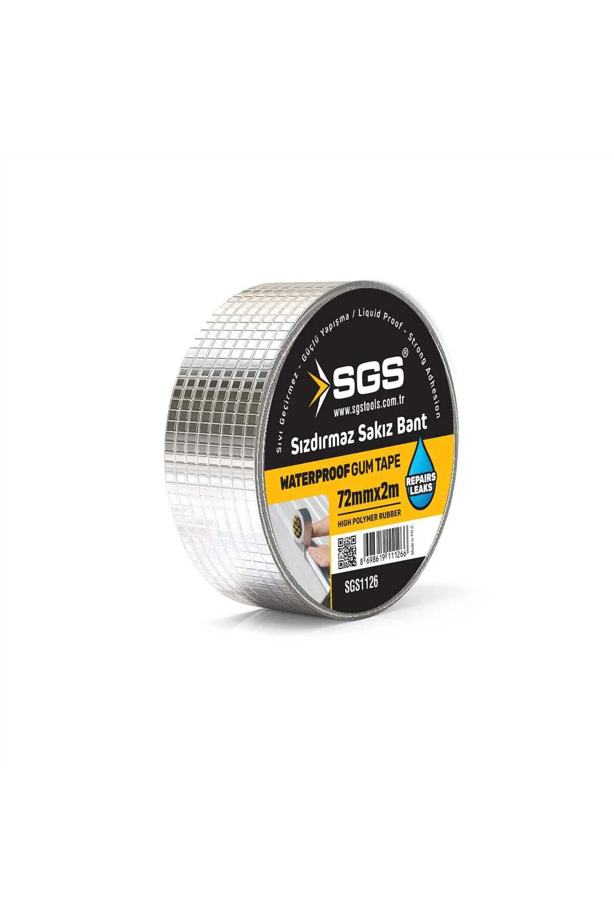SGS1126 72mmx2Mt Dış Cephe Su Geçirmez Sakız Bant Sızıntı Çamur B