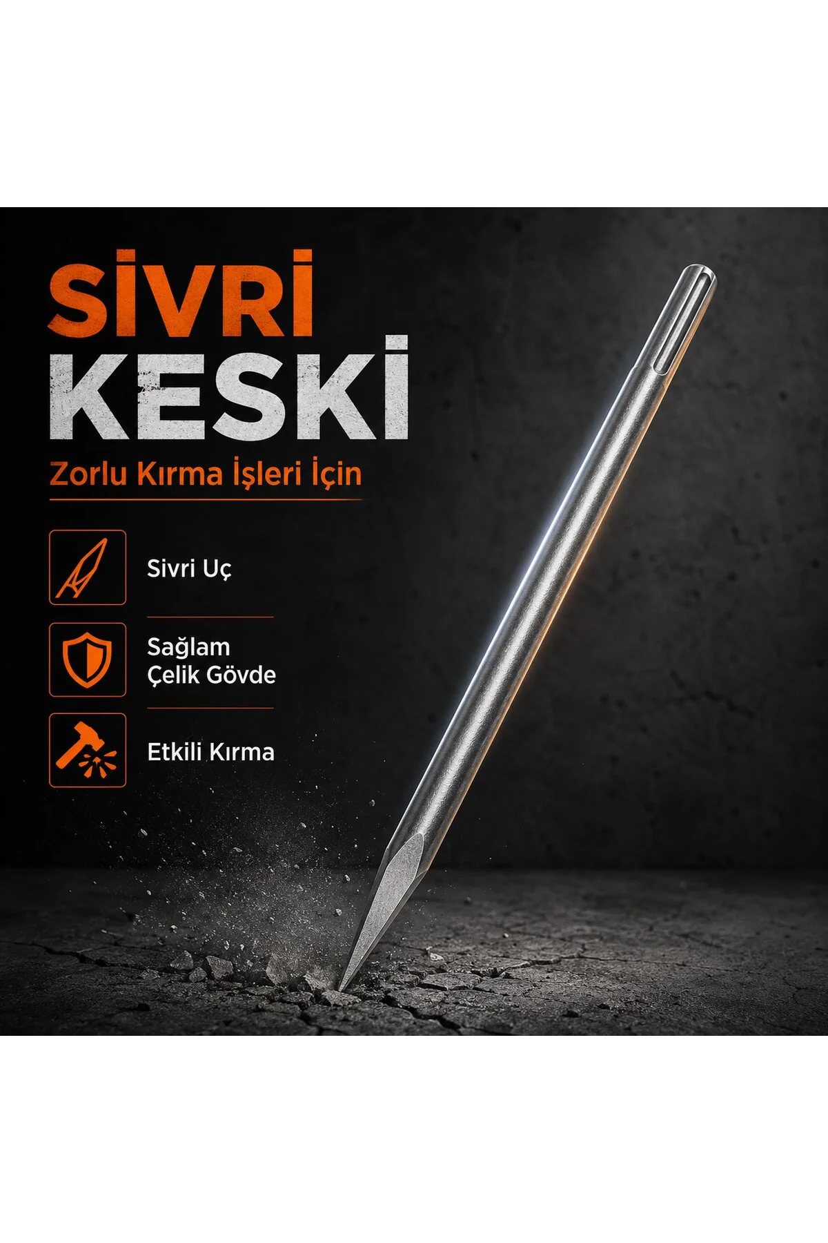 SGS1575 Sds Max Murç Sivri Keski 18*400