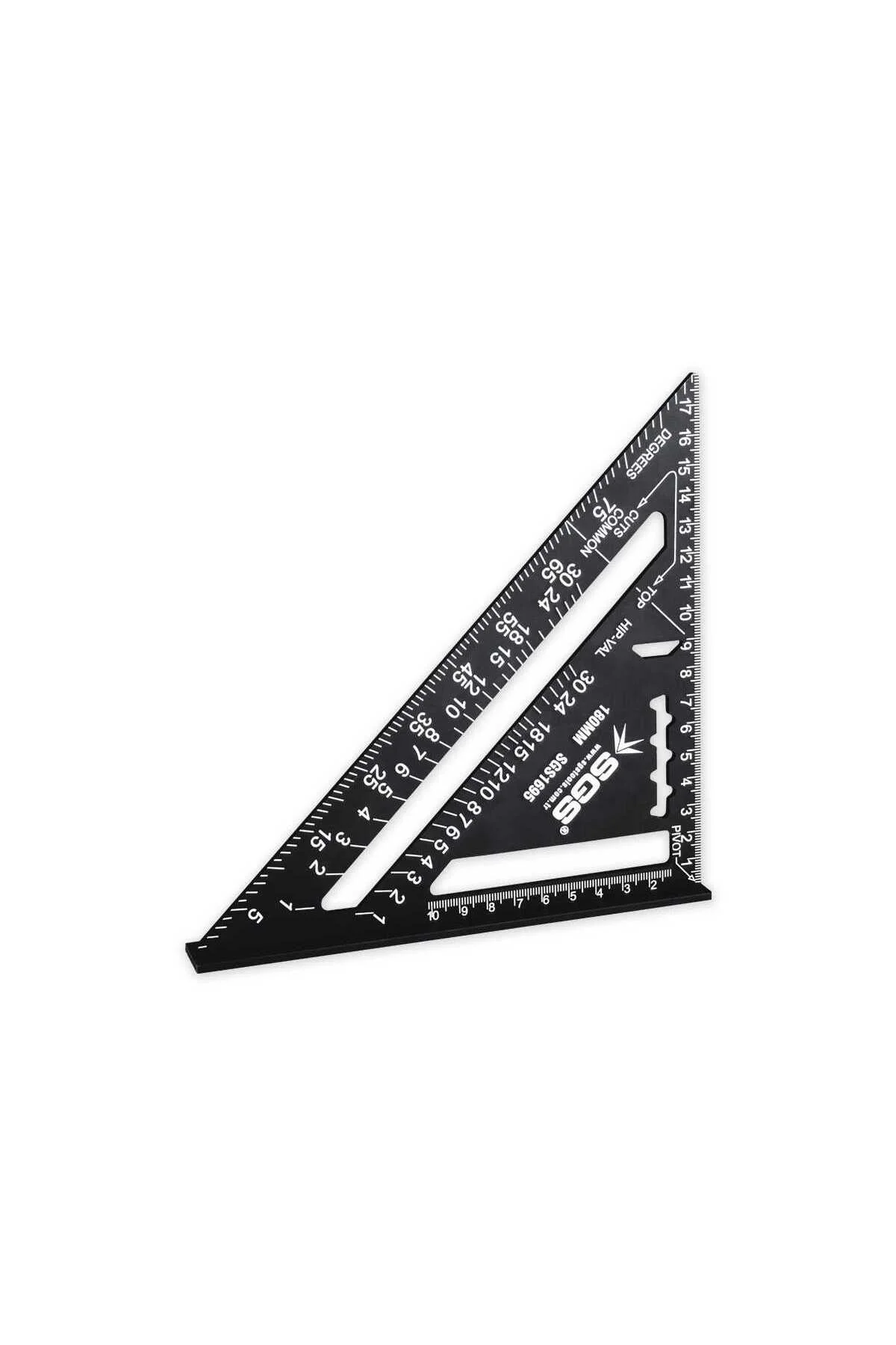 SGS1695 ALÜMİNYUM ÜÇGEN MARANGOZ GÖNYE 180 MM 3 MM KALINLIK