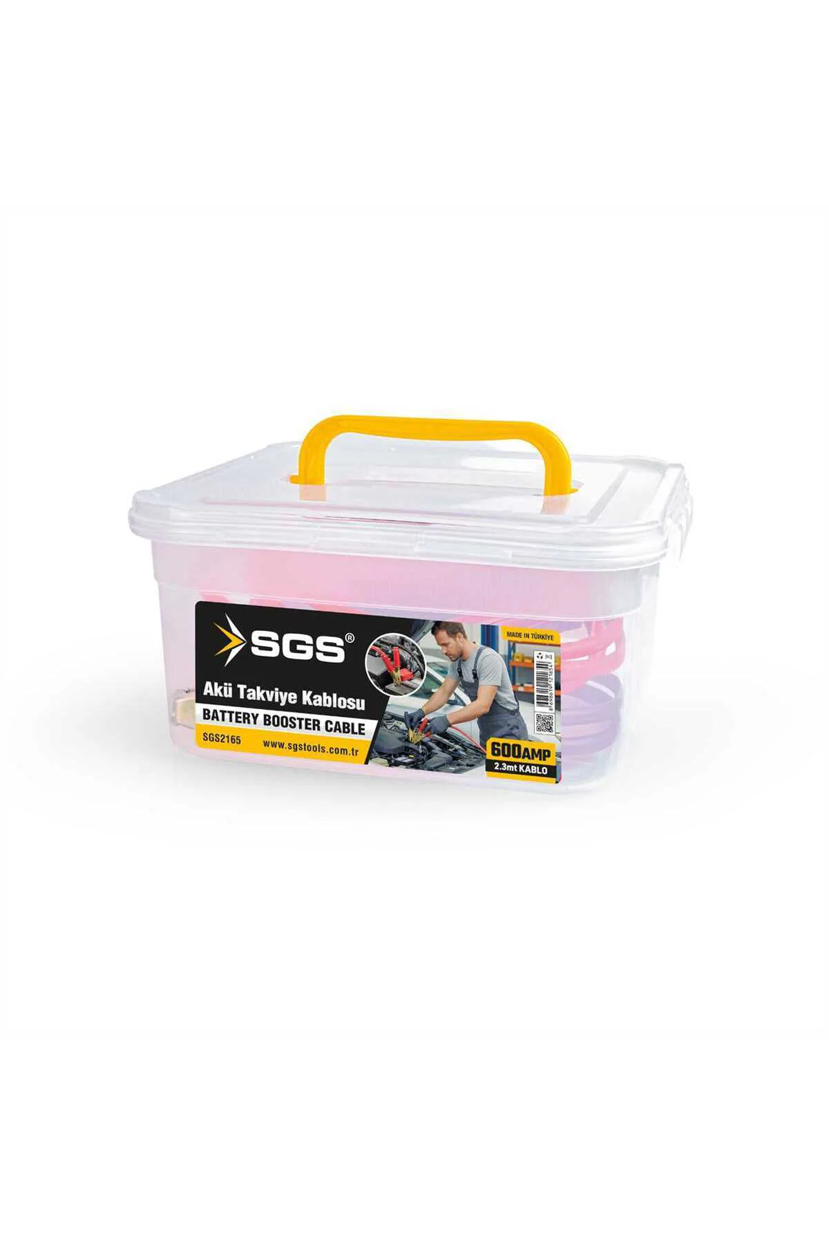 SGS2165 600 Amper Akü Takviye Kablosu 2.3mt Çantalı 12V Profesyon