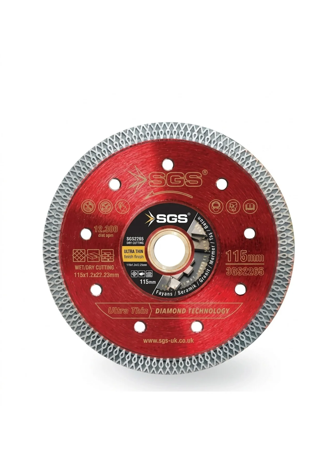 SGS2265 TURBO ELMAS TESTERE ( 115MM ) (ULTRA HASSAS)