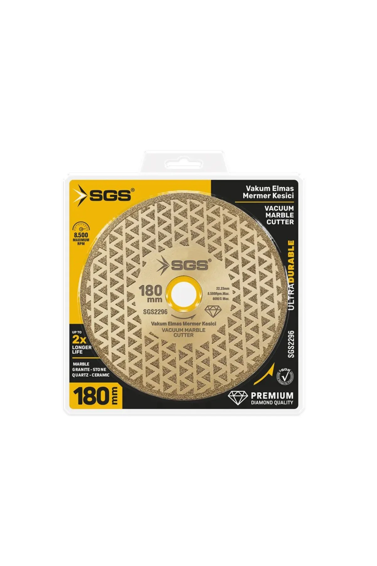 SGS2296 Vakum Elmas Mermer Granit Seramik Kesici 180mm