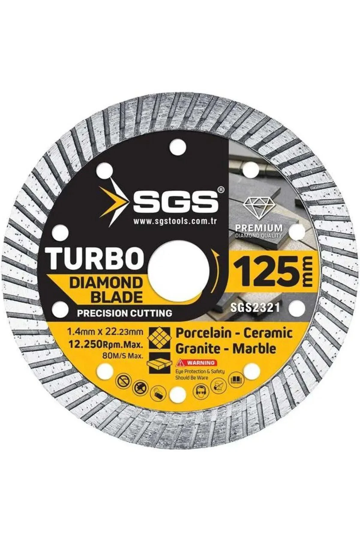 SGS2321 Turbo Elmas Kesici (125*1,4 Mm) SGS2321 Turbo Elmas Kesici (125*1,4 Mm)