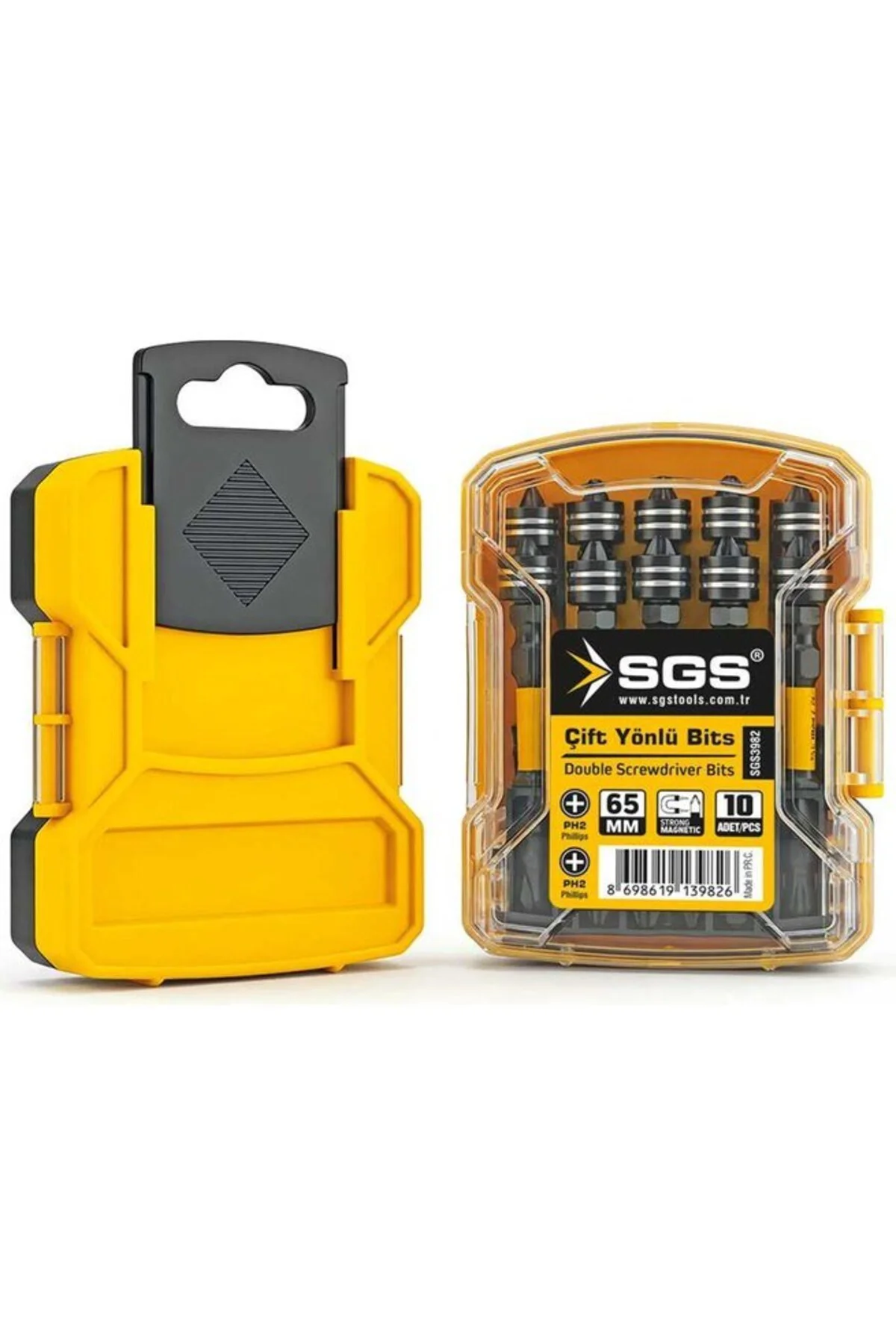 SGS3982 Ph2 65MM Manyetik Çift Yönlü Bits Uç Black-Pro Series SGS