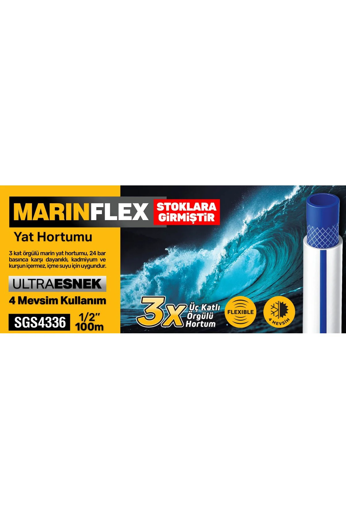 SGS4336 1/2 Marinflex Hortum 100 Metre