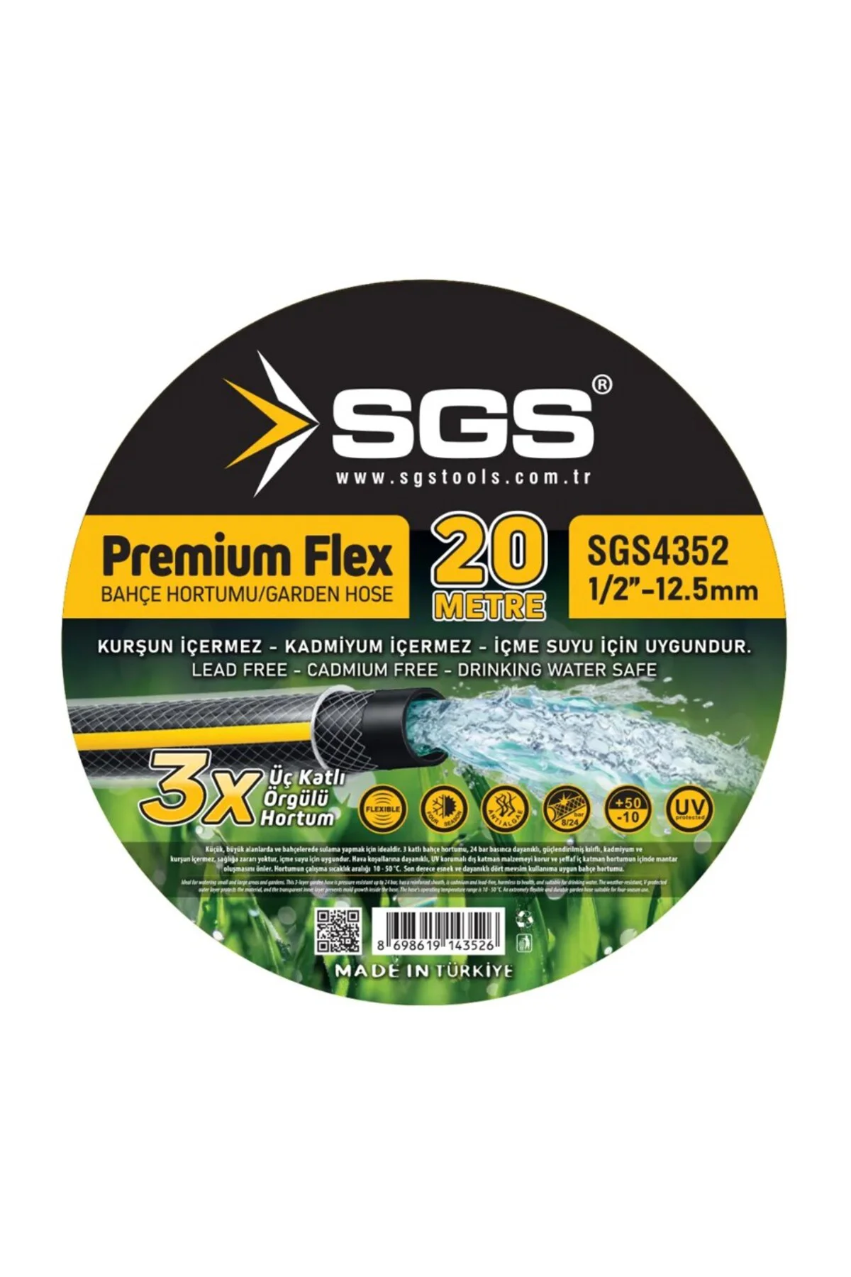 SGS4352 1/2 PREMİUMFLEX HORTUM 20 METRE