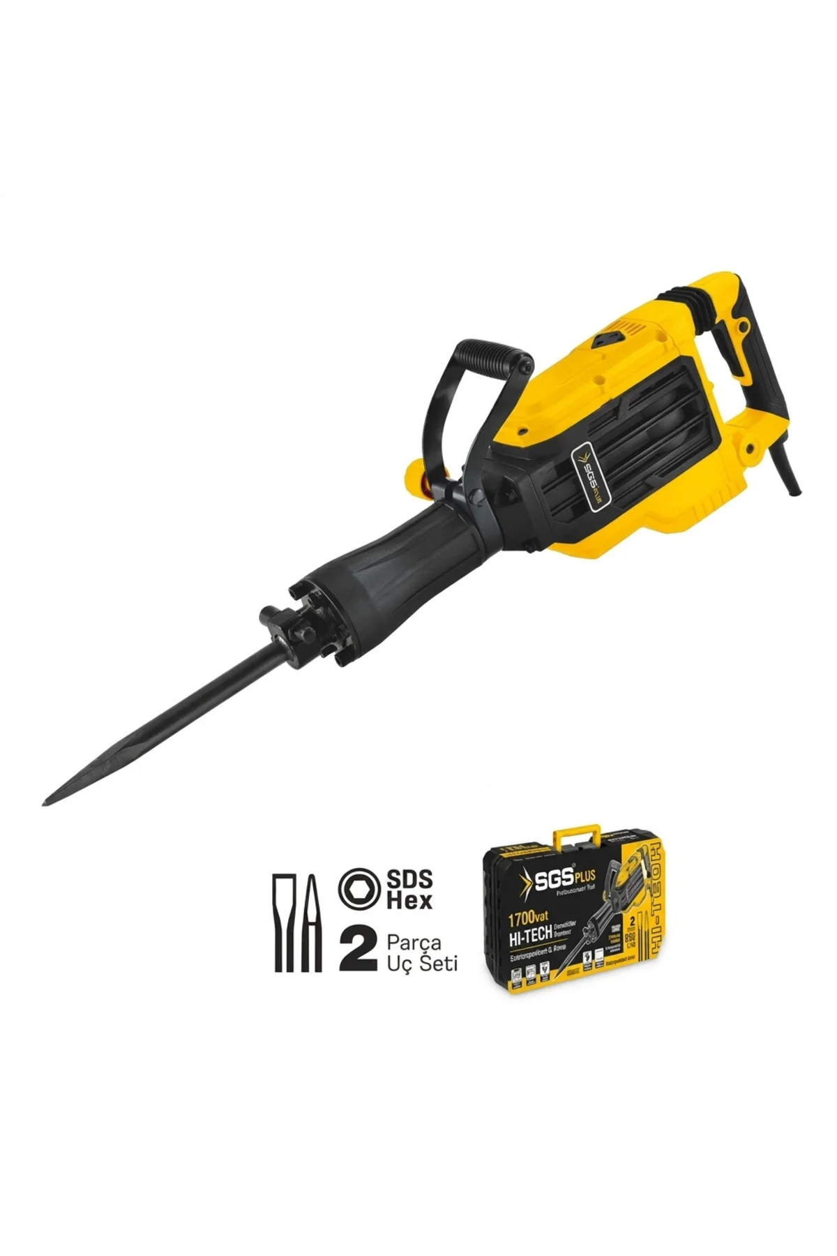 SGS5187 ELEKTROPNOMATİK KIRICI SDS HEX ( 1700 WATT 60 JOULES 16 K SGS5187 ELEKTROPNOMATİK KIRICI SDS HEX ( 1700 WATT 60 JOULES 16 K