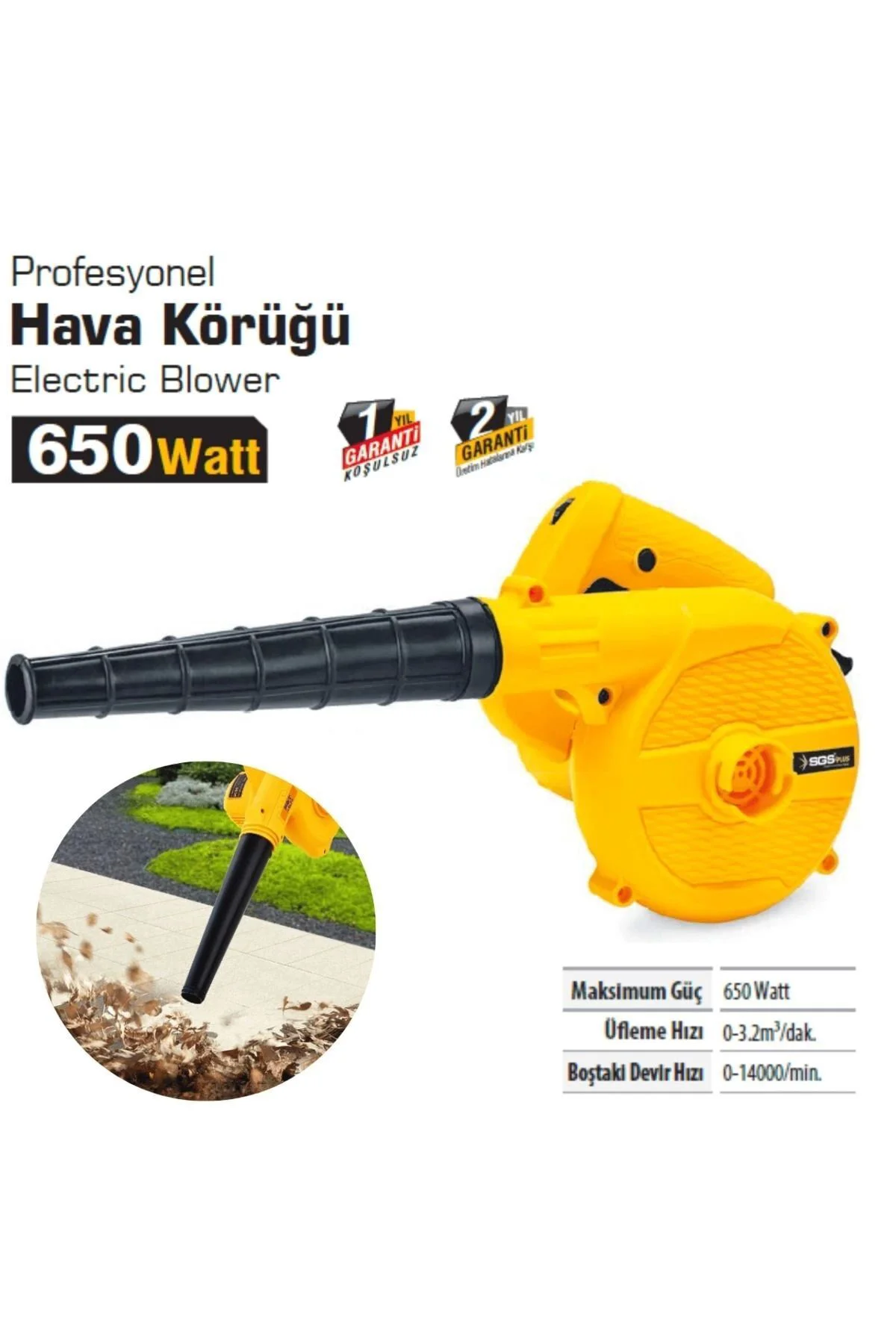 Sgs5221 Profesyonel Hava Körüğü 650 Watt