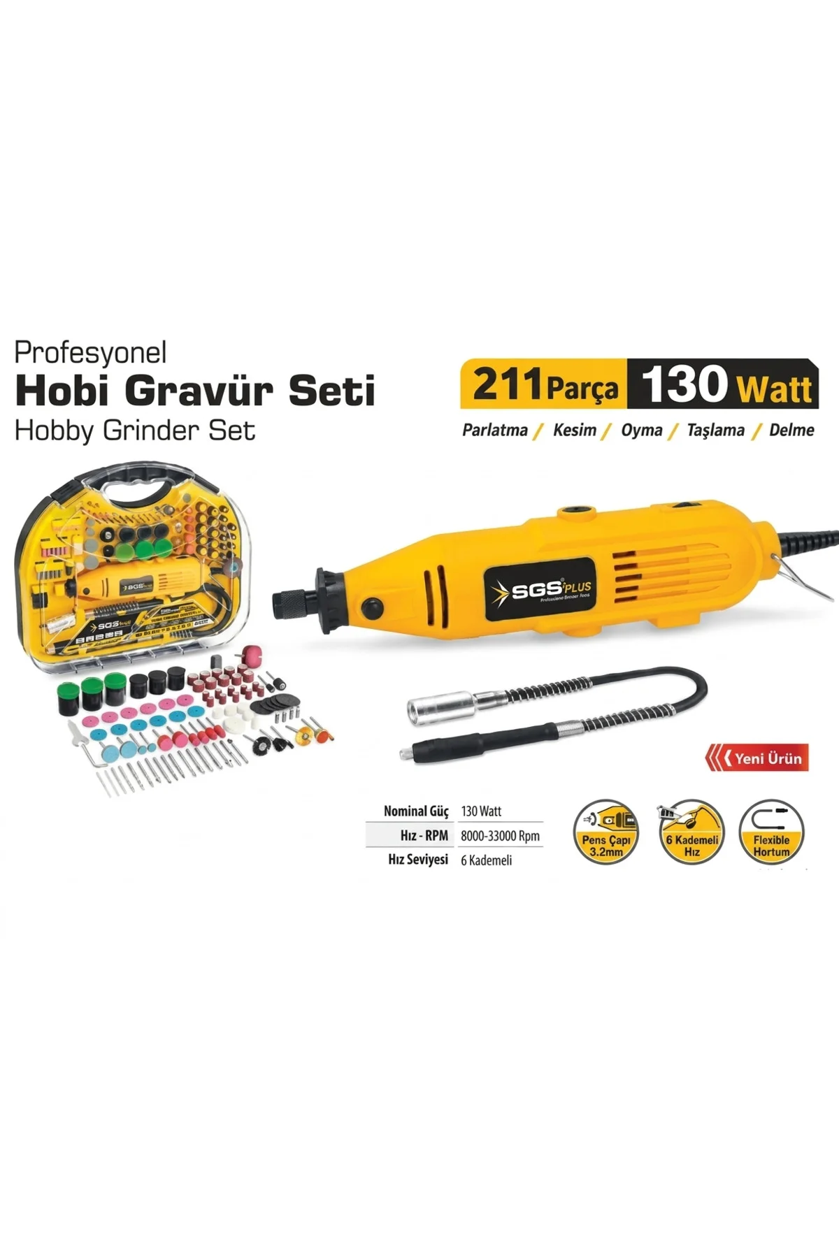 SGS5260 HOBİ GRAVÜR SETİ (211 PARÇA)