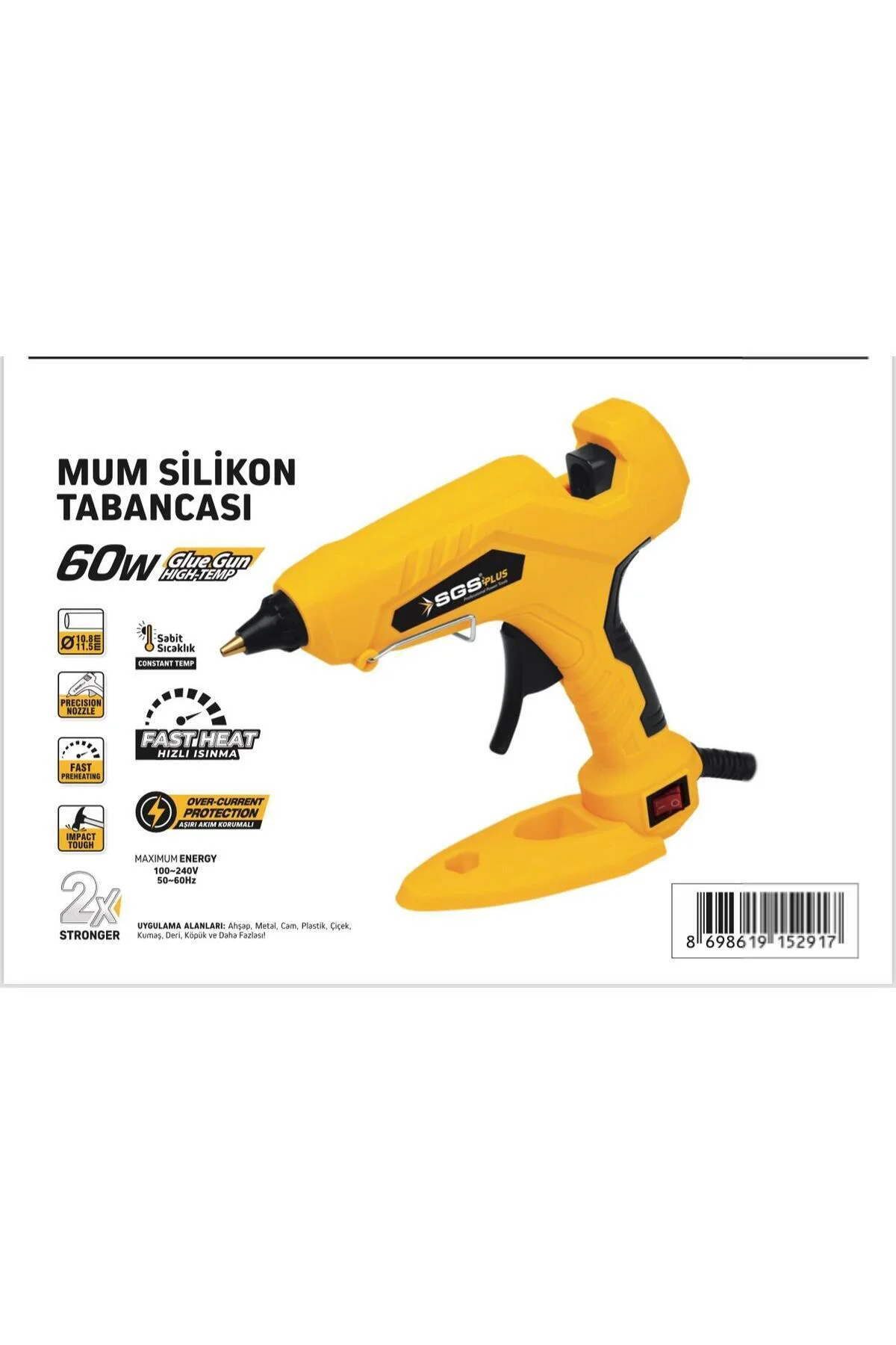 Sgs5291 Elektrikli Sıcak Kalın Mum Silikon 60 Watt Standlı