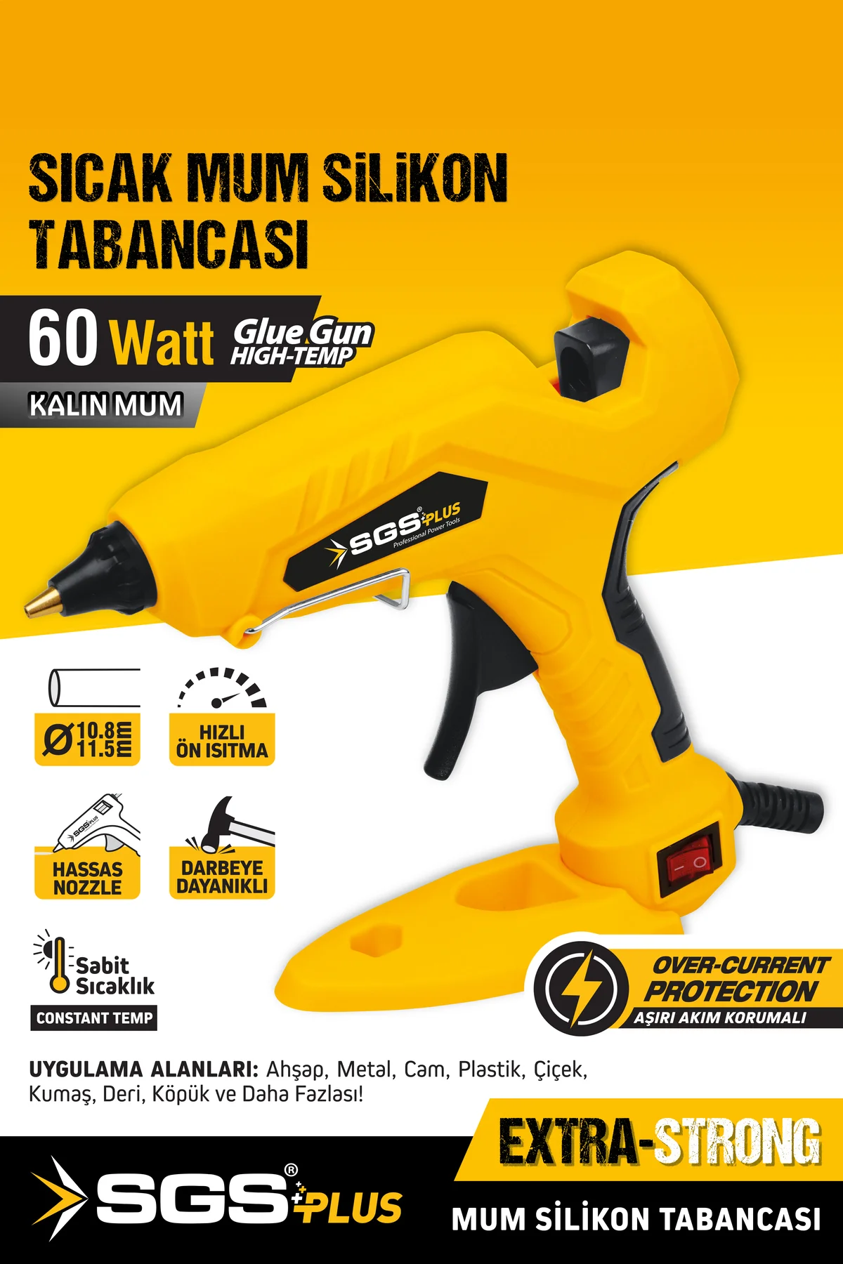 Sgs5291 Elektrikli Sıcak Kalın Mum Silikon 60 Watt Standlı
