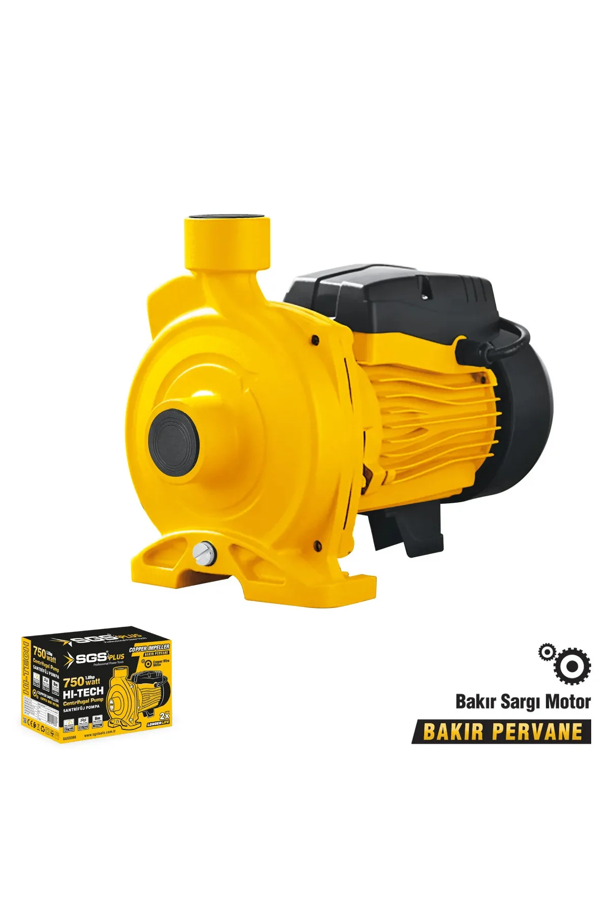 SGS5386 SANTRİFÜJ SU POMPASI 750 WATT 1.0 HP SU ÇEKME DİNAMOSU BA