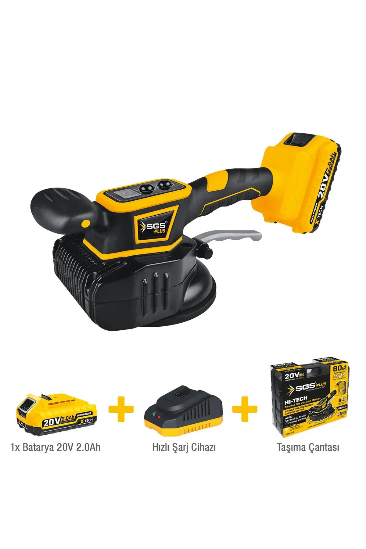SGS5416 AKÜLÜ SERAMİK GRANİT TİTREŞİMLİ TOKMAK VANTUZ 80 KG 20V 1*2.0 Ah SGS5416 AKÜLÜ SERAMİK GRANİT TİTREŞİMLİ TOKMAK VANTUZ 80 KG 20V 1*2.0 Ah