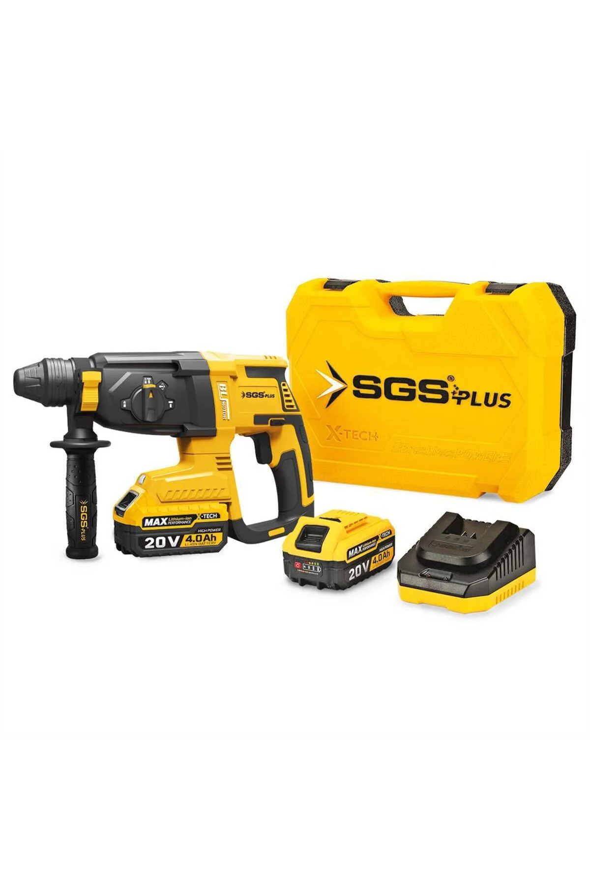 Sgs5521 - 20 Volt 4 Amper Sds Plus Akülü Darbeli Kırıcı Delici Se
