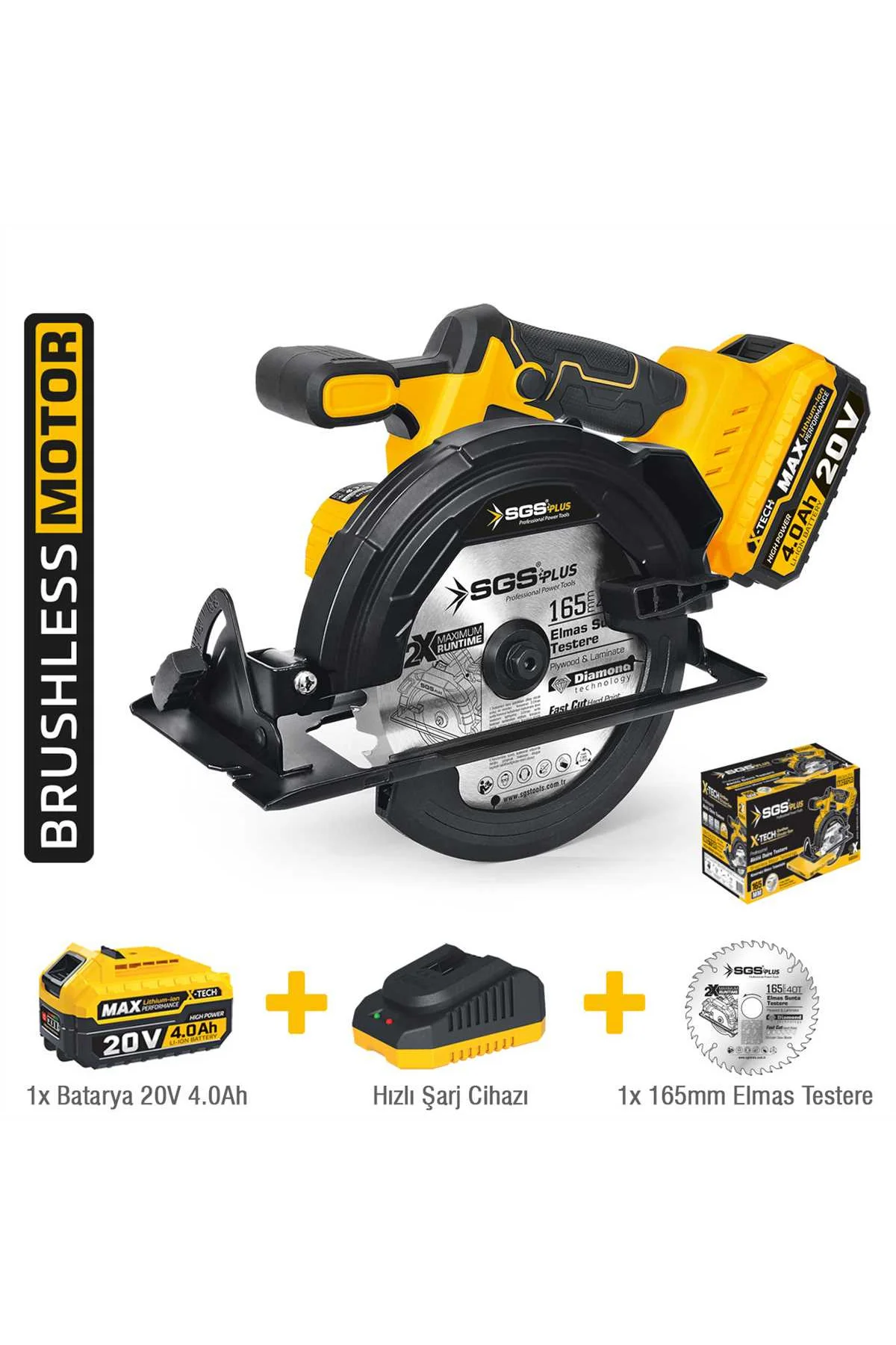 Sgs5541 - 20 Volt 4 Amper 165mm Akülü Sunta Kesme Makinası