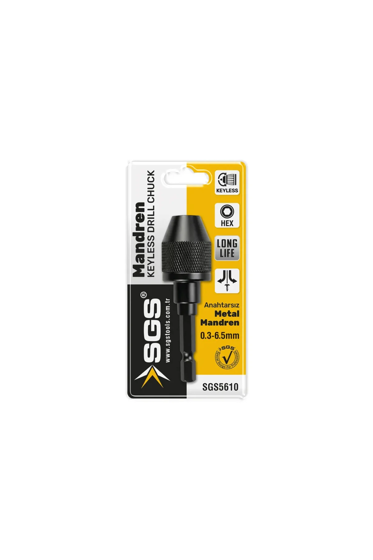 SGS5610 OTOMATİK 1/4 HEX MİNİ METAL MANDREN 0.3-6.5 MM