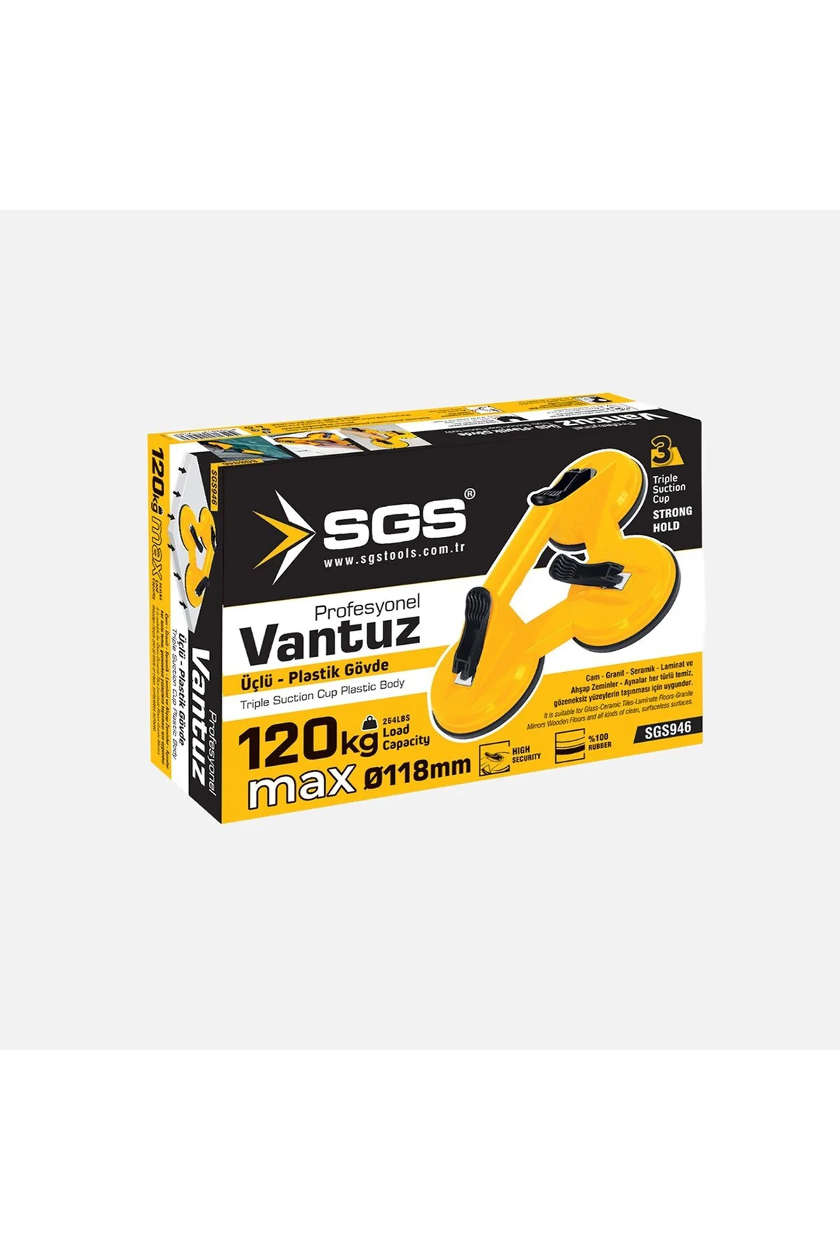 SGS946 3'lü Plastik Vantuz (2'li Paket) Fiyatı, Yorumları ve Özellikleri