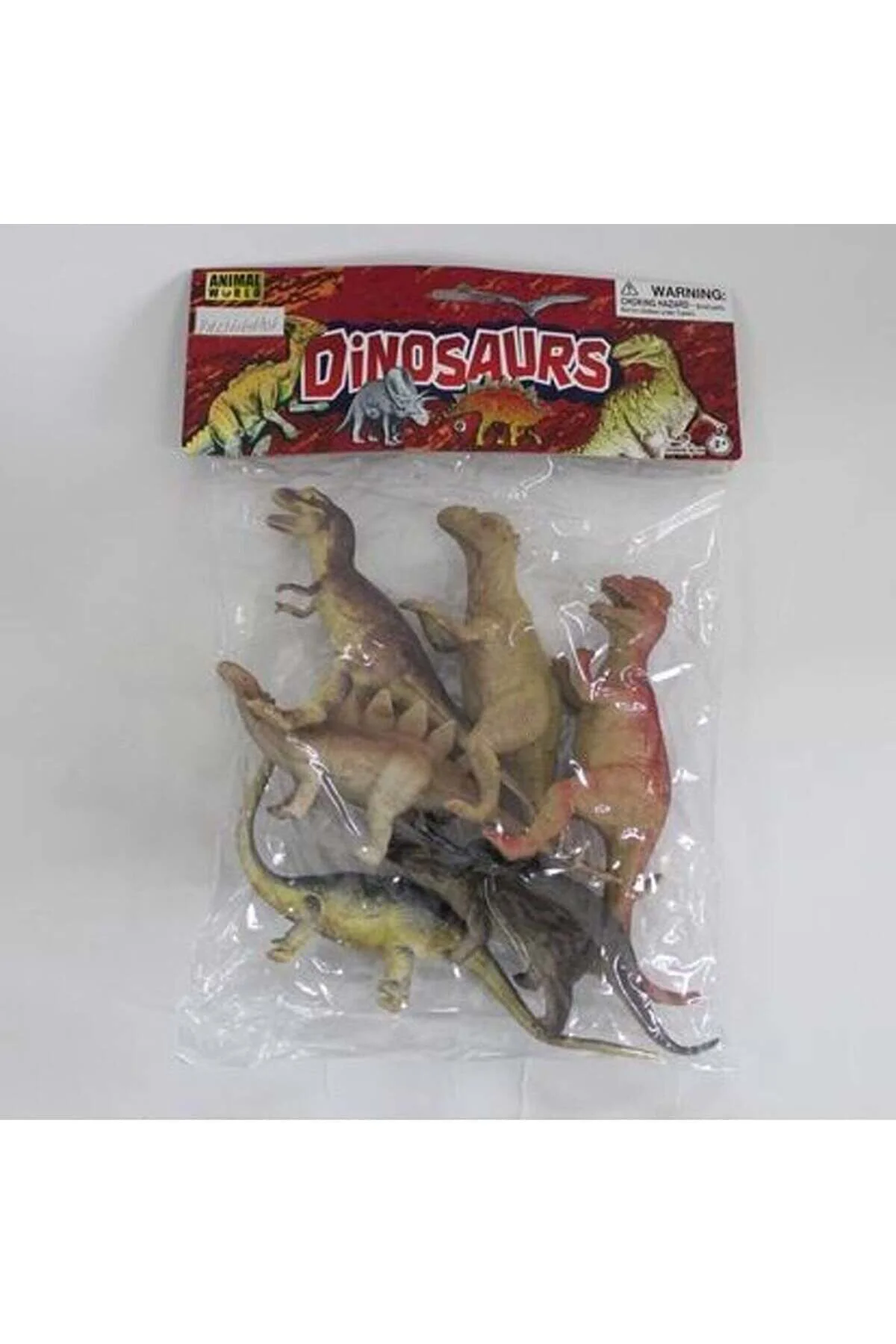 Sh-9001-Vardem Poşetli 6Pcs 8 İnch Çiftlik Hayvan Ve Dinozor Set