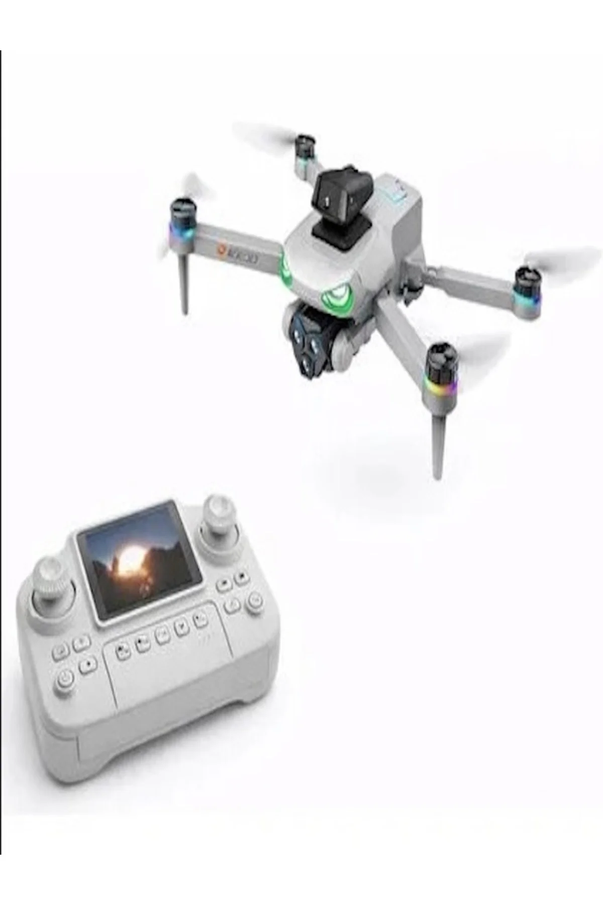 SH Kaydı Gerektirmeyen 1080P Kameralı GPS'li Drone, 30 Dakikaya Kadar Uçuş Süresi ve Beyaz Renk