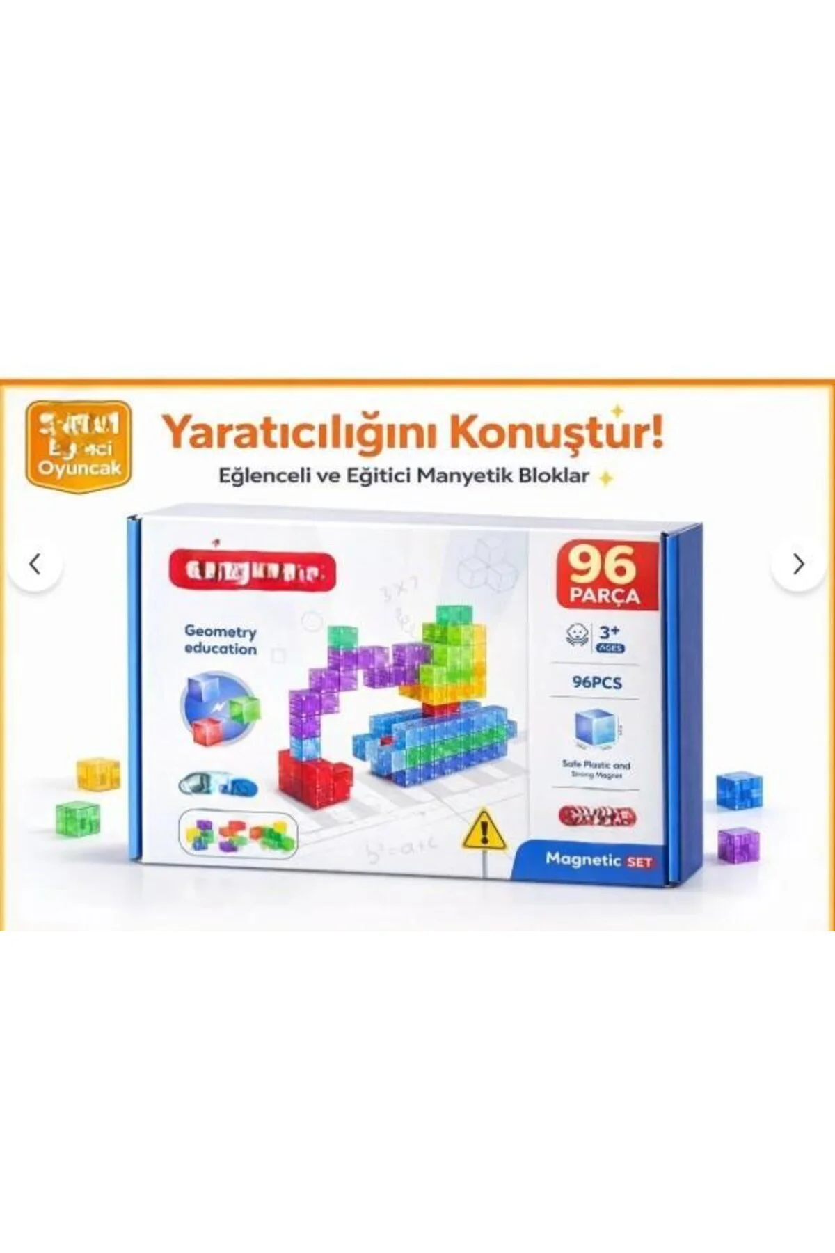 SH59839 MAGNET KÜP YAPI BLOK SETİ 96 PARÇA