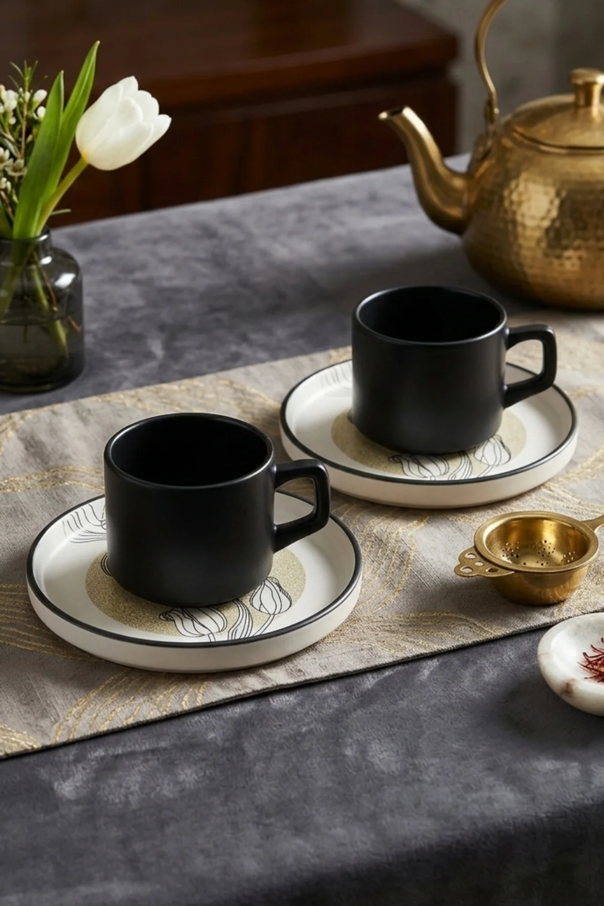 Shade Flowers Stackable Çay Takımı 4 Parça 2 Kişilik 21848