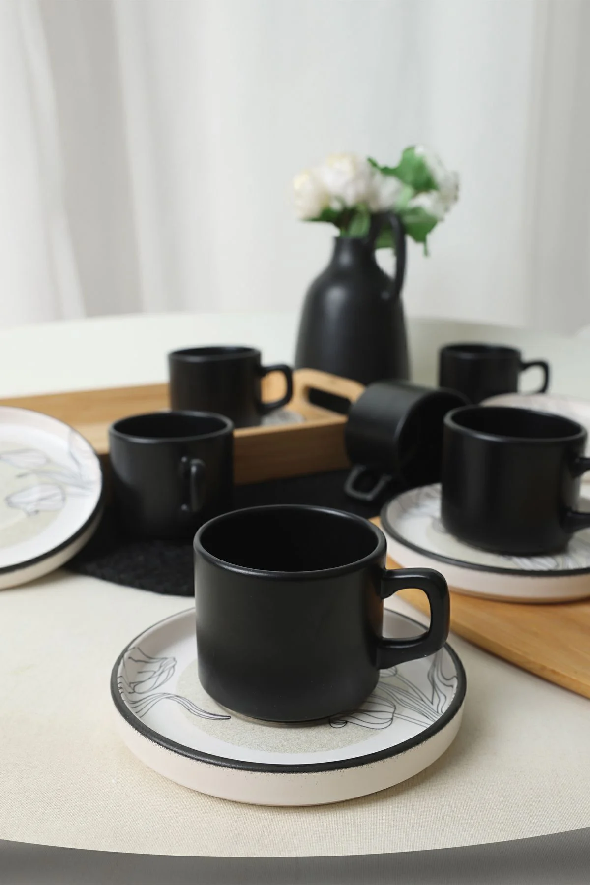 Shade Flowers Stackable Çay Takımı 12 Parça 6 Kişilik 21848
