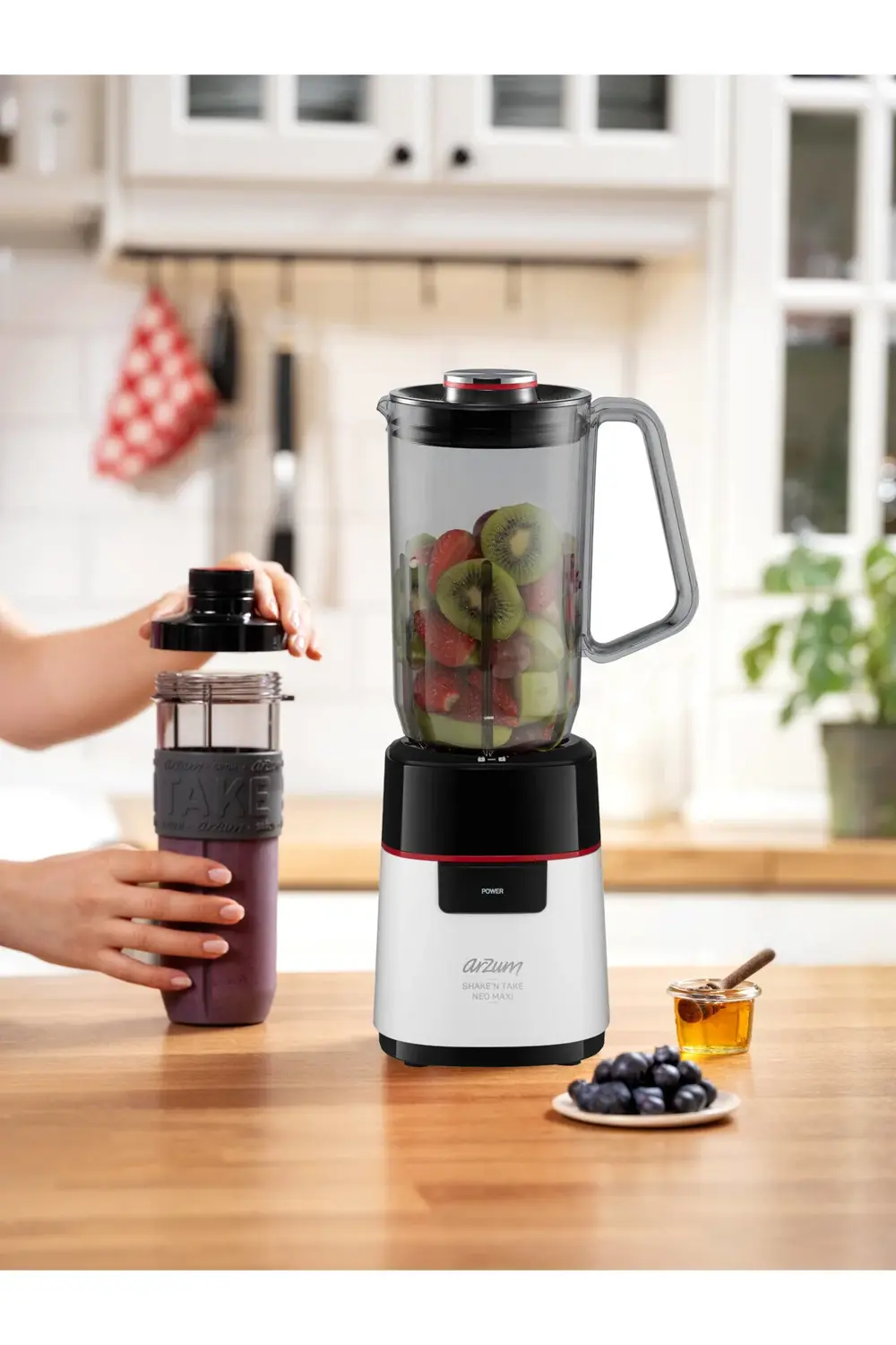 Arzum Shake'n Take Neo Maxi Sürahi Blender 1L Sürahi Ve 570Ml Şişe 500W