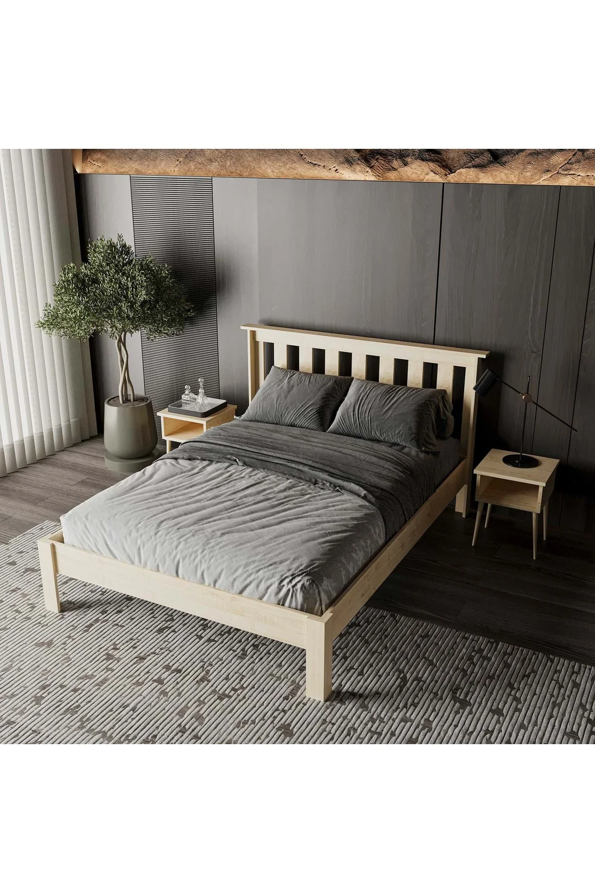Shark New Model Masif Ahşap Karyola Kolay Kurulum Fırınlanmış İthal Sibirya Çamı 160x200 Yatak Uyumlu Shark New Model Masif Ahşap Karyola Kolay Kurulum Fırınlanmış İthal Sibirya Çamı 160x200 Yatak Uyumlu