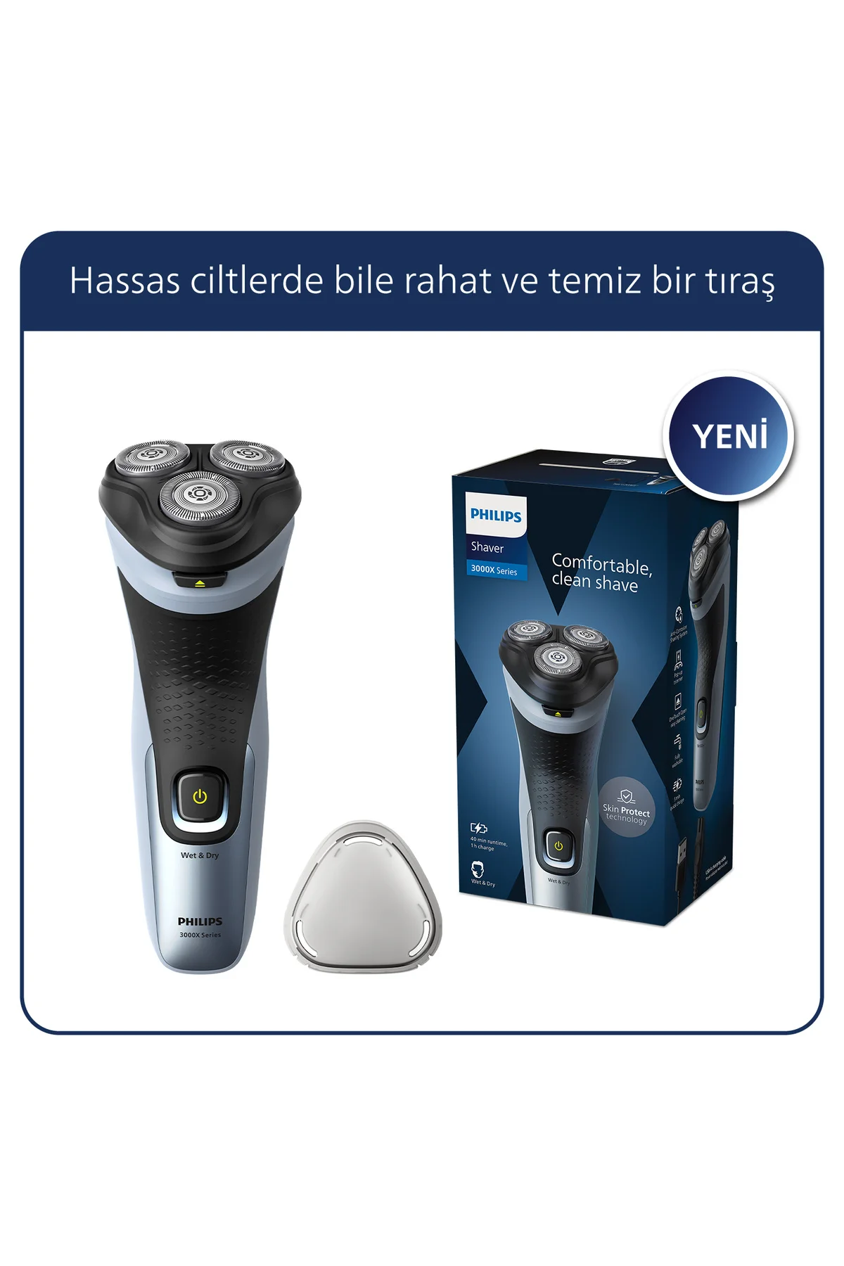 Shaver 3000X Series X3063/00 Islak ve Kuru Elektrikli Tıraş Makin